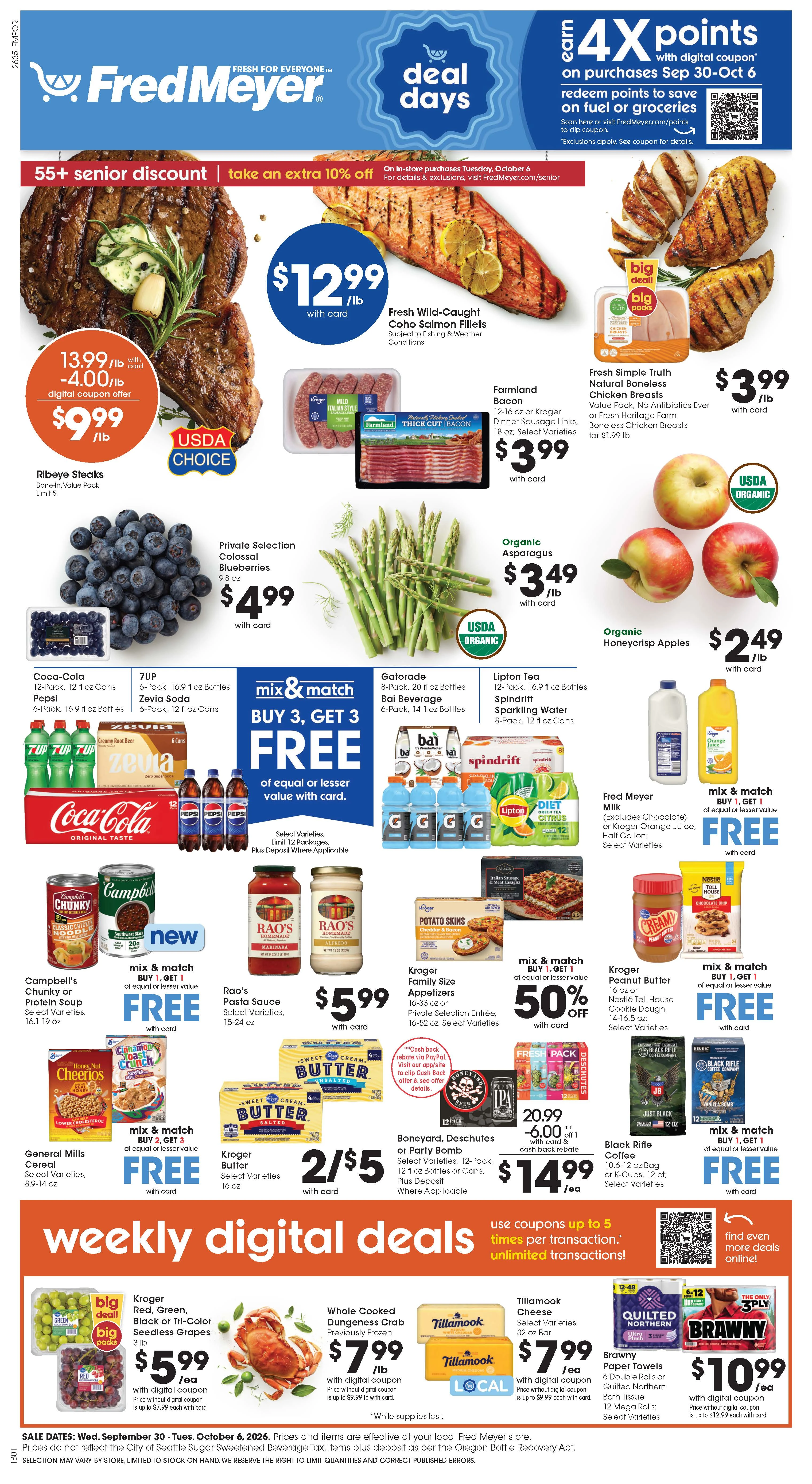 Fred Meyer weekly ad flyer, Sep30 – Oct07, 2026