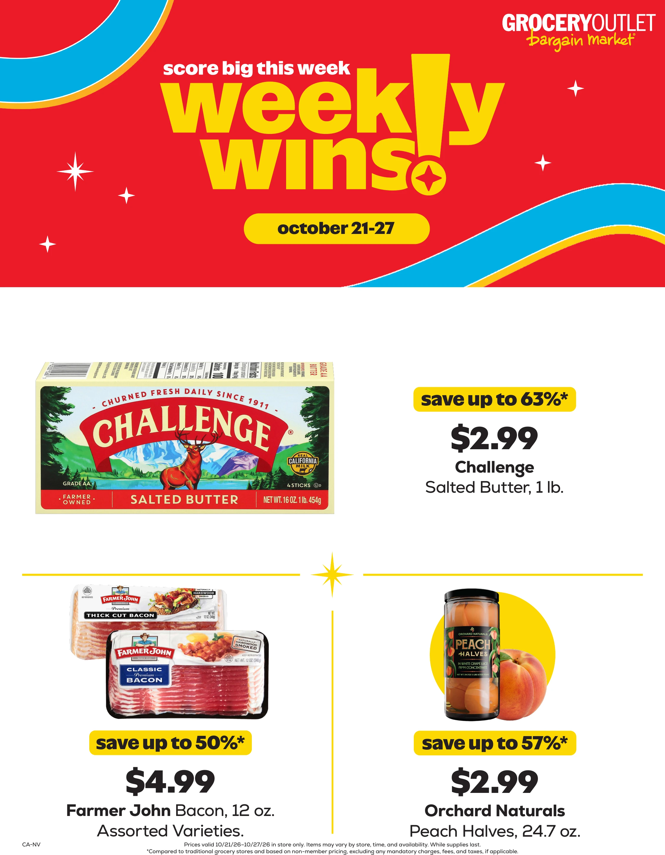 Grocery Outlet Page 1 of 6, weekly ad for Oct 21 - Oct 27, 2026