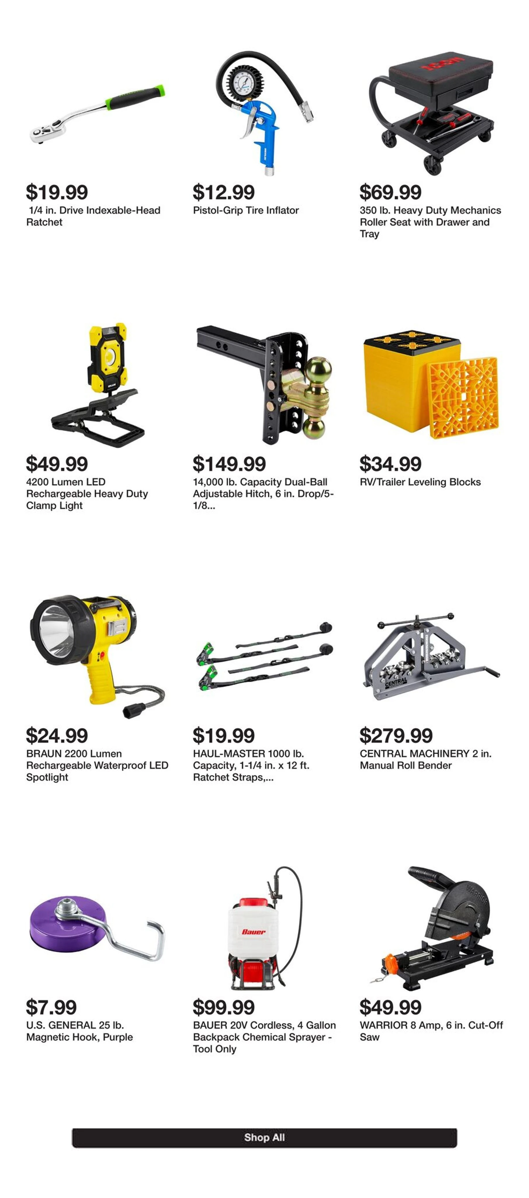 Harbor Freight Page 5 of 5, weekly ad for Aug 4 - Aug 17, 2026