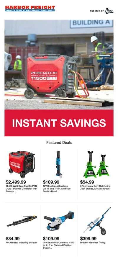Harbor Freight Page 1 of 5, weekly ad for Oct 27 - Nov 9, 2026
