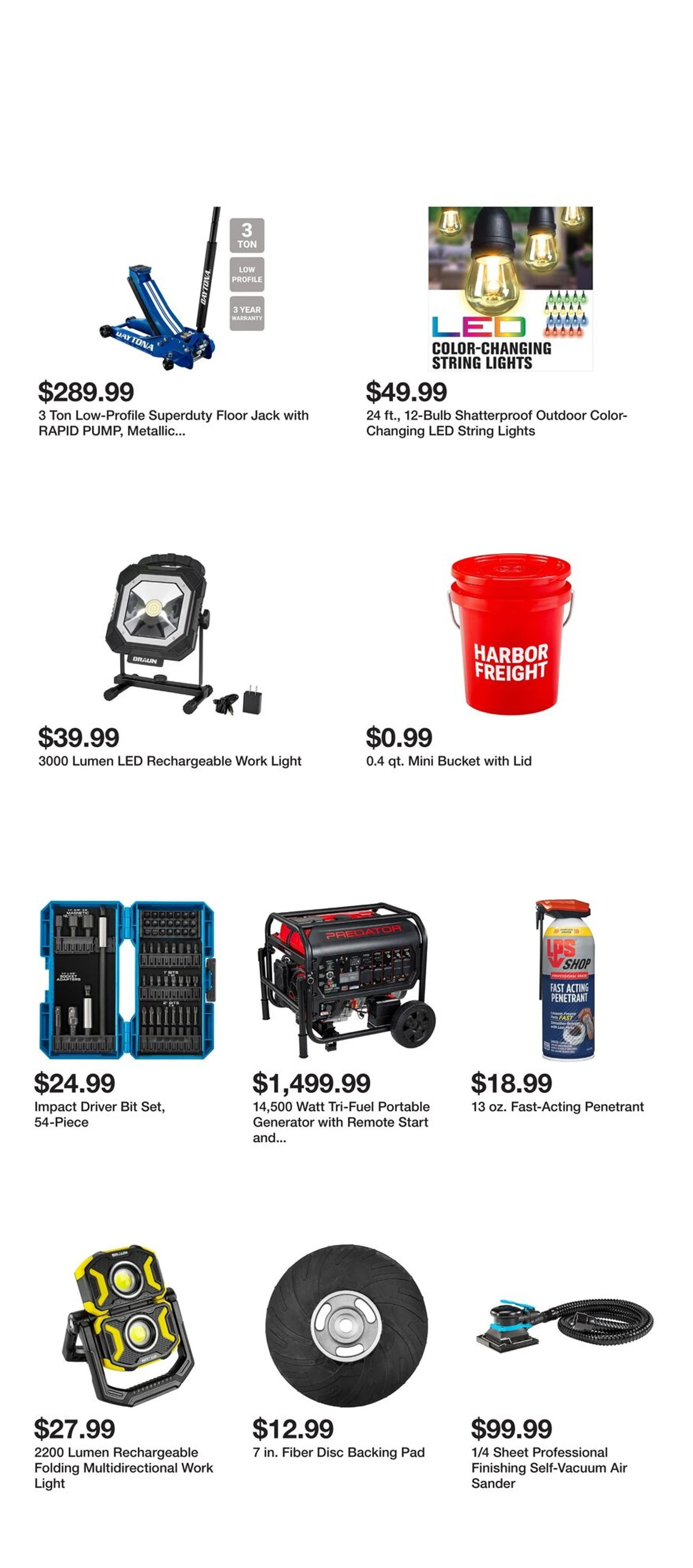 Harbor Freight Page 2 of 5, weekly ad for Oct 27 - Nov 9, 2026