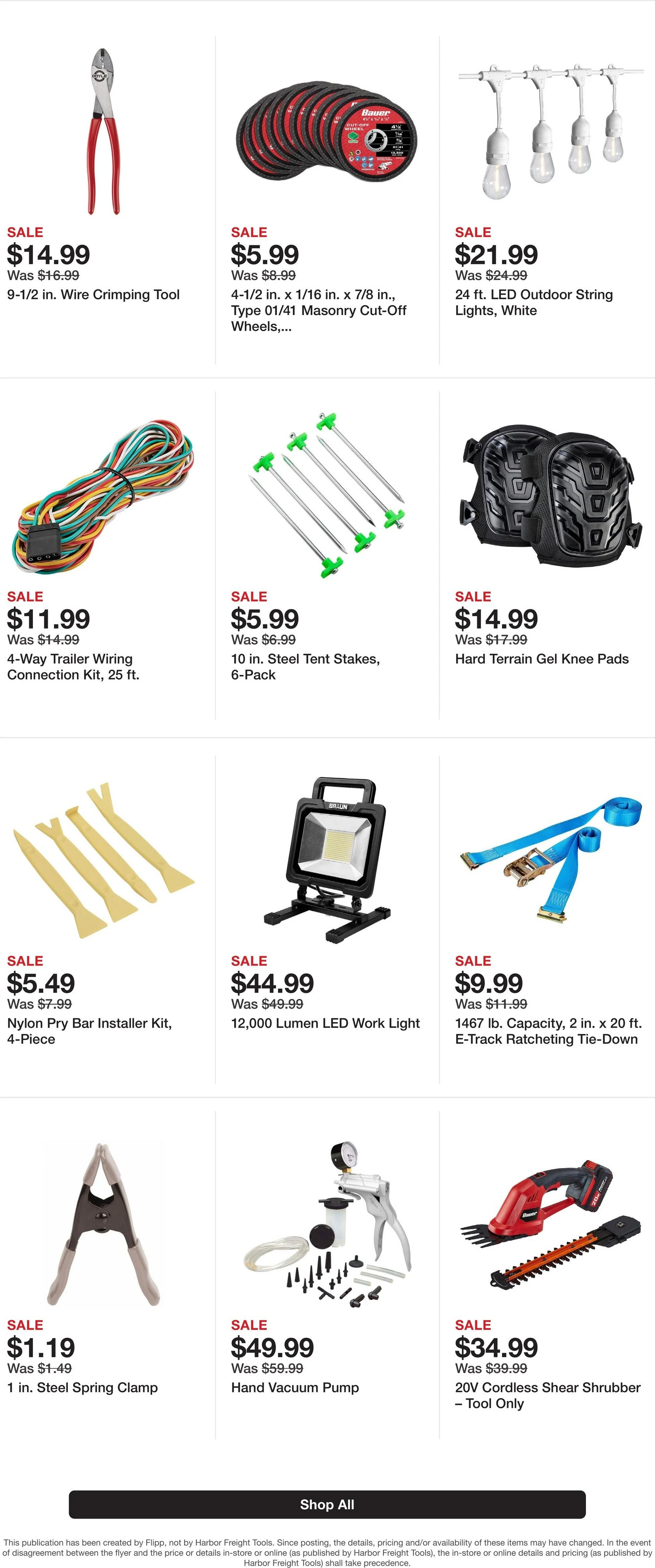 Harbor Freight Page 5 of 5, weekly ad for Sep 29 - Oct 12, 2026