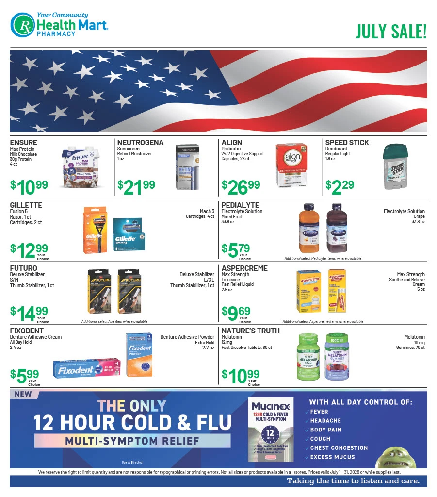 Health Mart Pharmacy weekly ad page 1