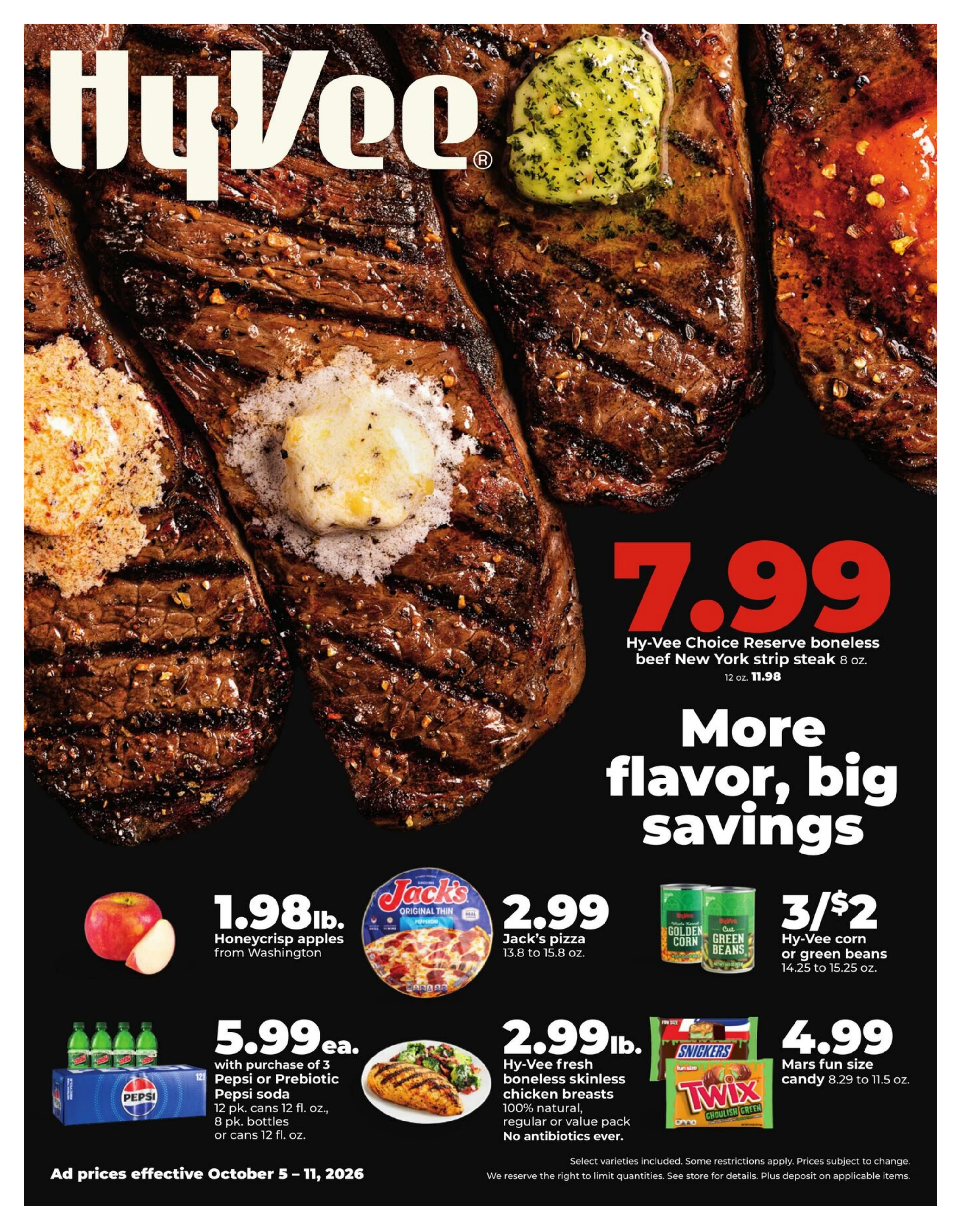 Hy-Vee Page 1 of 43, weekly ad for Oct 5 - Oct 11, 2026