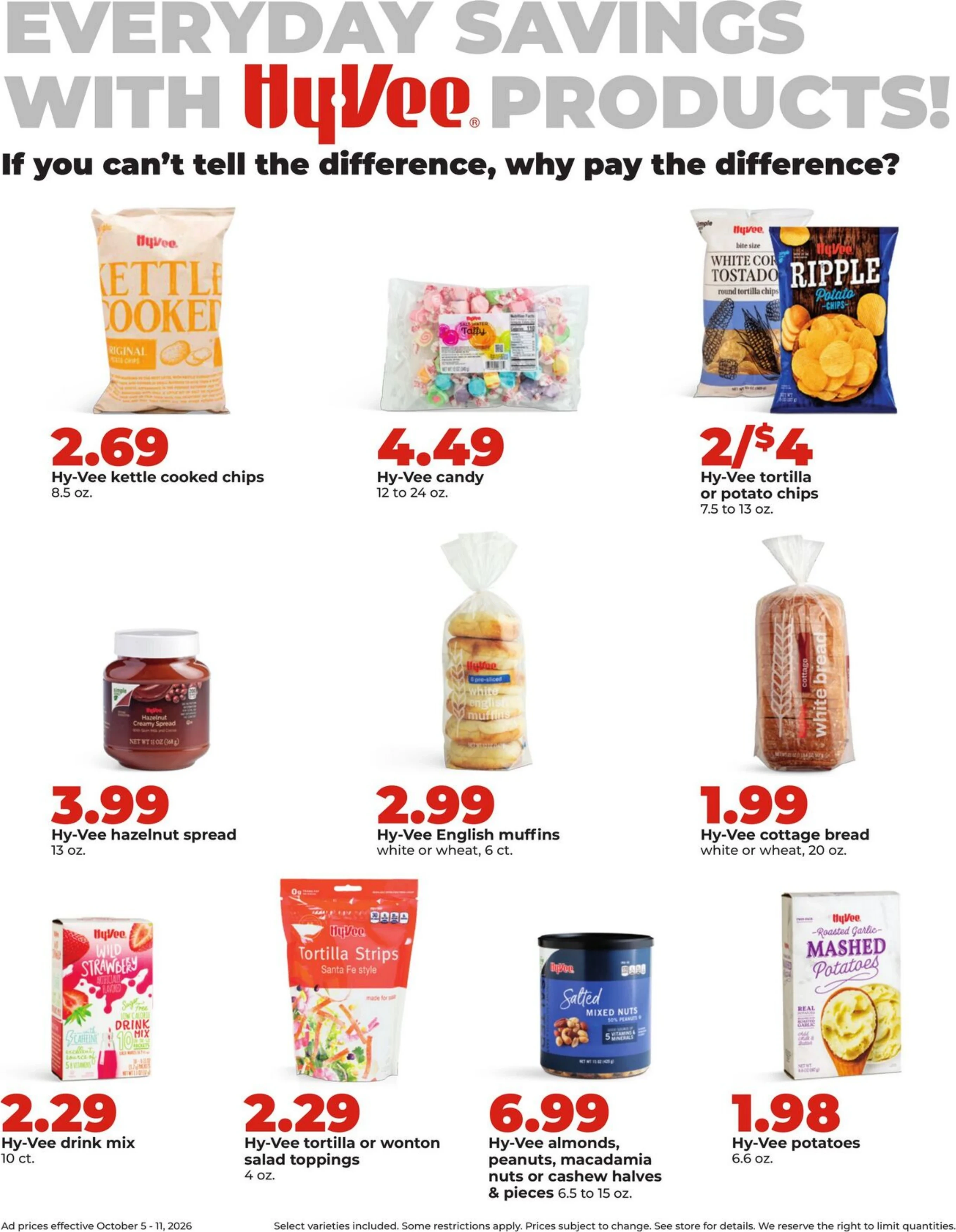 Hy-Vee Page 20 of 43, weekly ad for Oct 5 - Oct 11, 2026