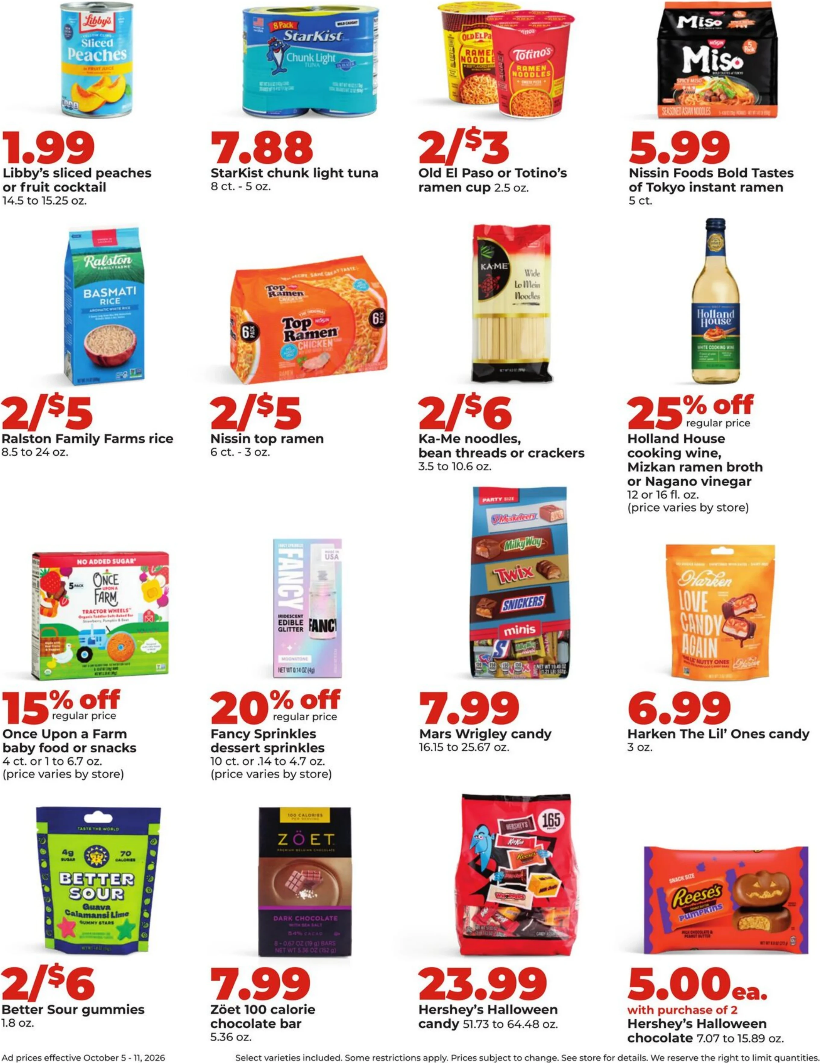 Hy-Vee Page 26 of 43, weekly ad for Oct 5 - Oct 11, 2026