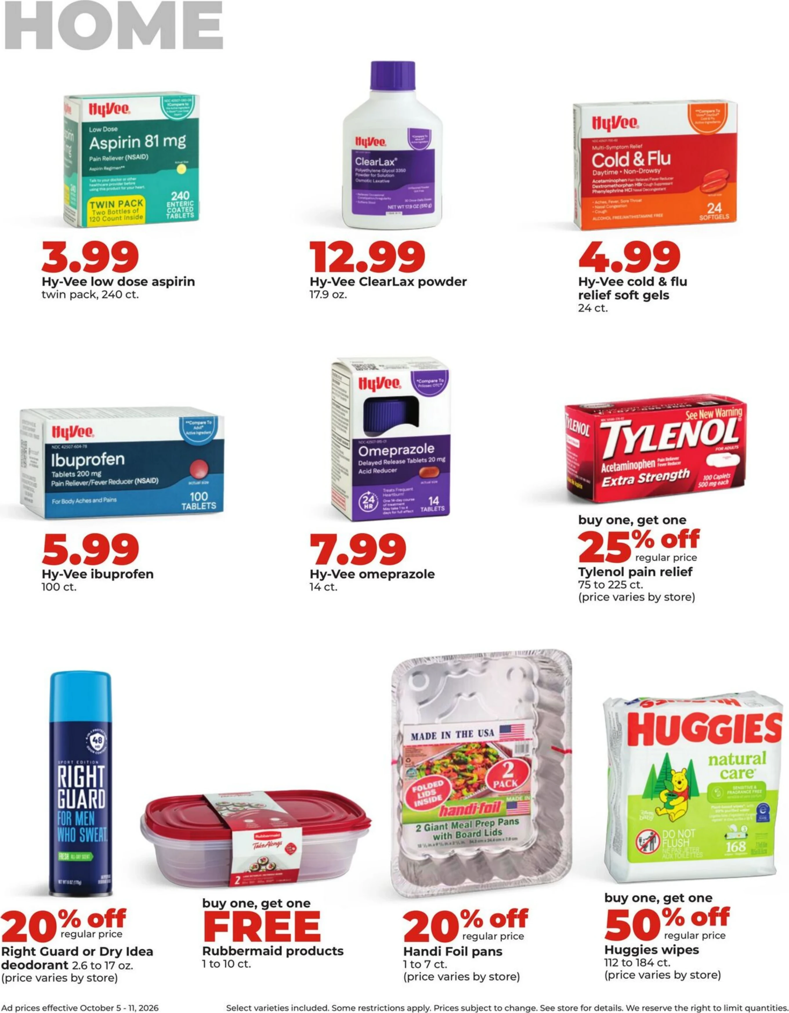 Hy-Vee Page 38 of 43, weekly ad for Oct 5 - Oct 11, 2026