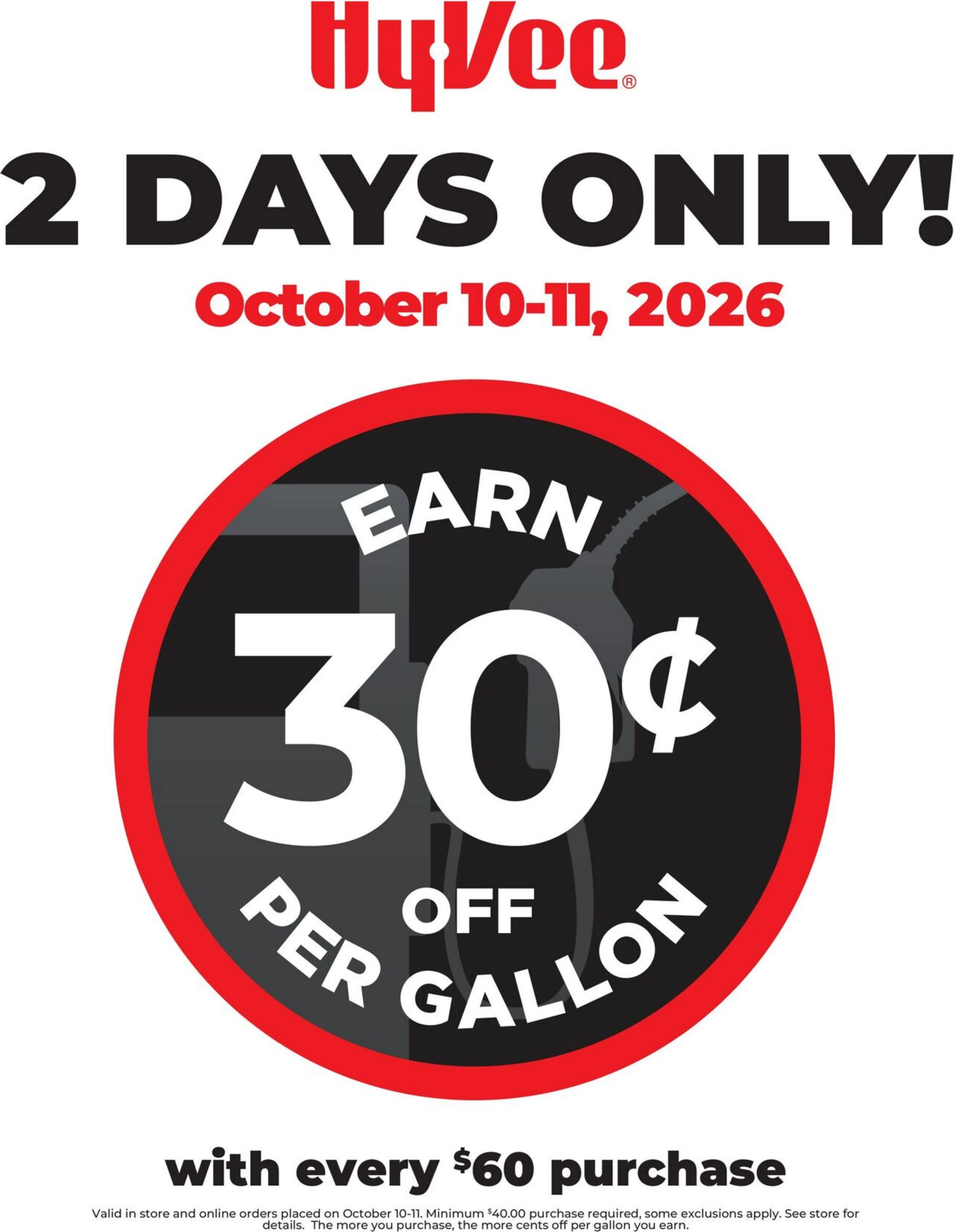 Hy-Vee Page 1 of 1, weekly ad for Oct 10 - Oct 11, 2026