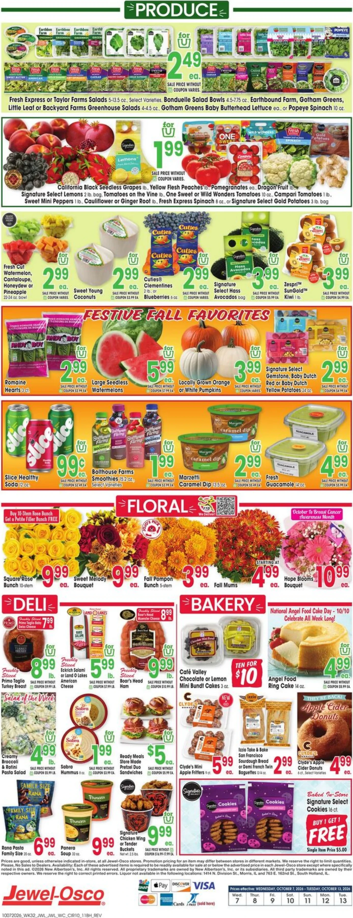 Jewel-Osco Page 10 of 10, weekly ad for Oct 7 - Oct 13, 2026