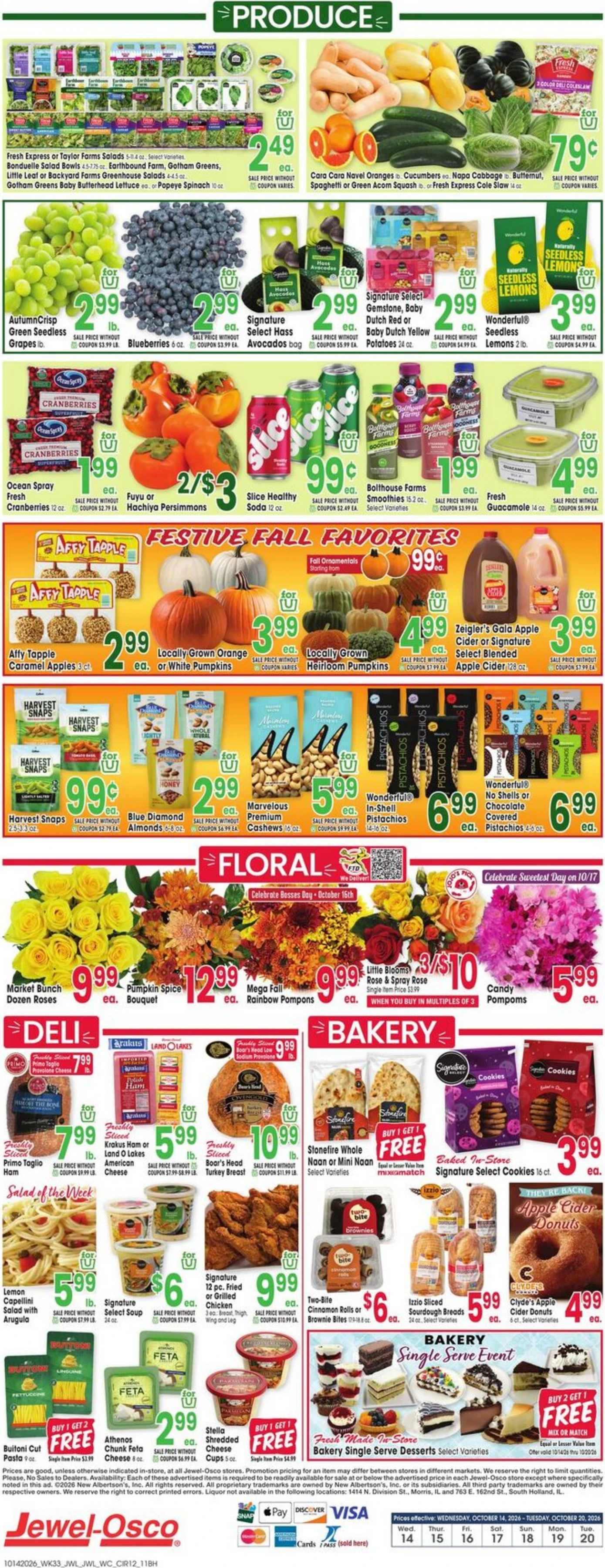 Jewel-Osco Page 12 of 12, weekly ad for Oct 14 - Oct 20, 2026