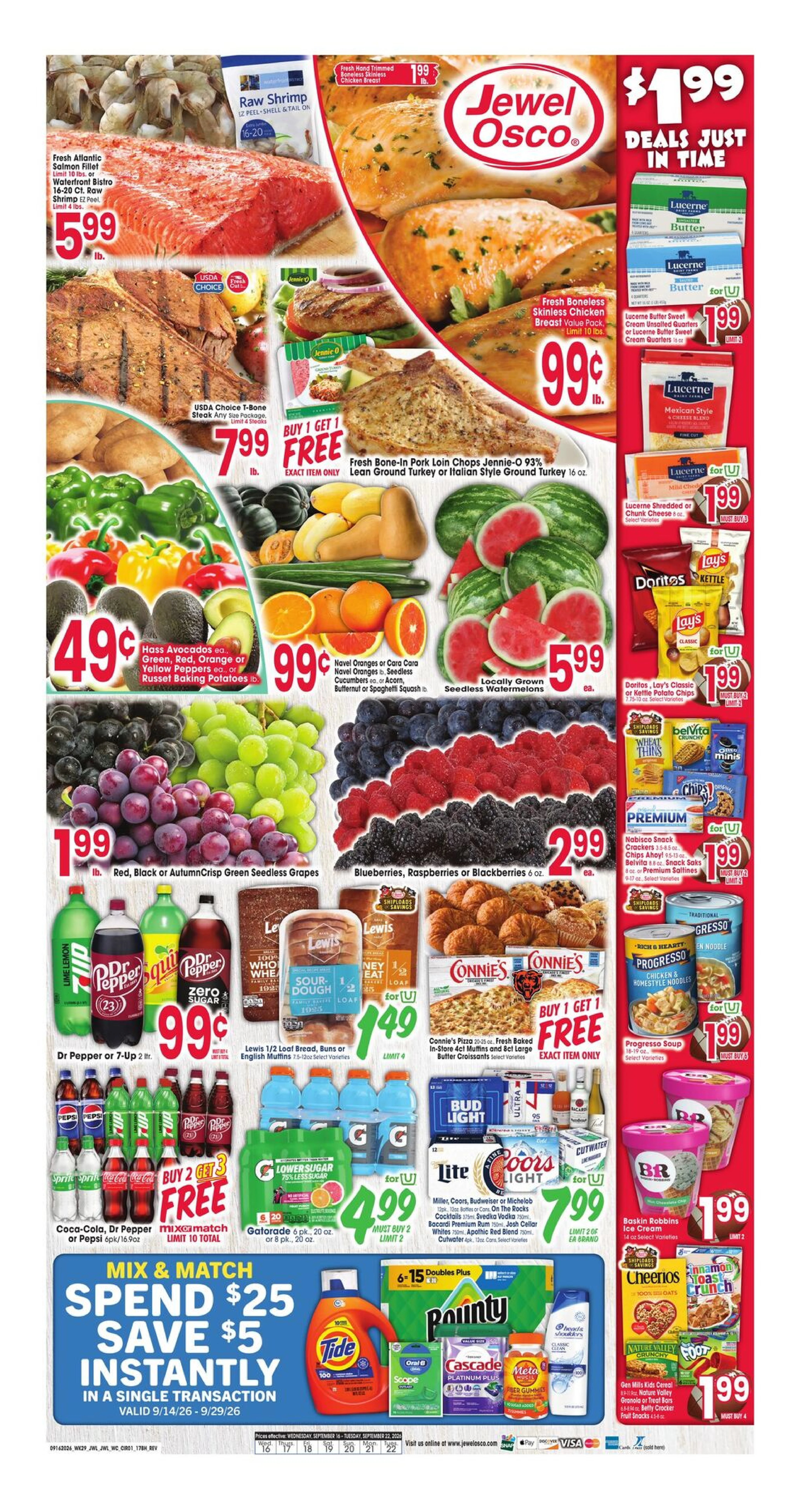 Jewel-Osco Page 1 of 10, weekly ad for Sep 16 - Sep 22, 2026