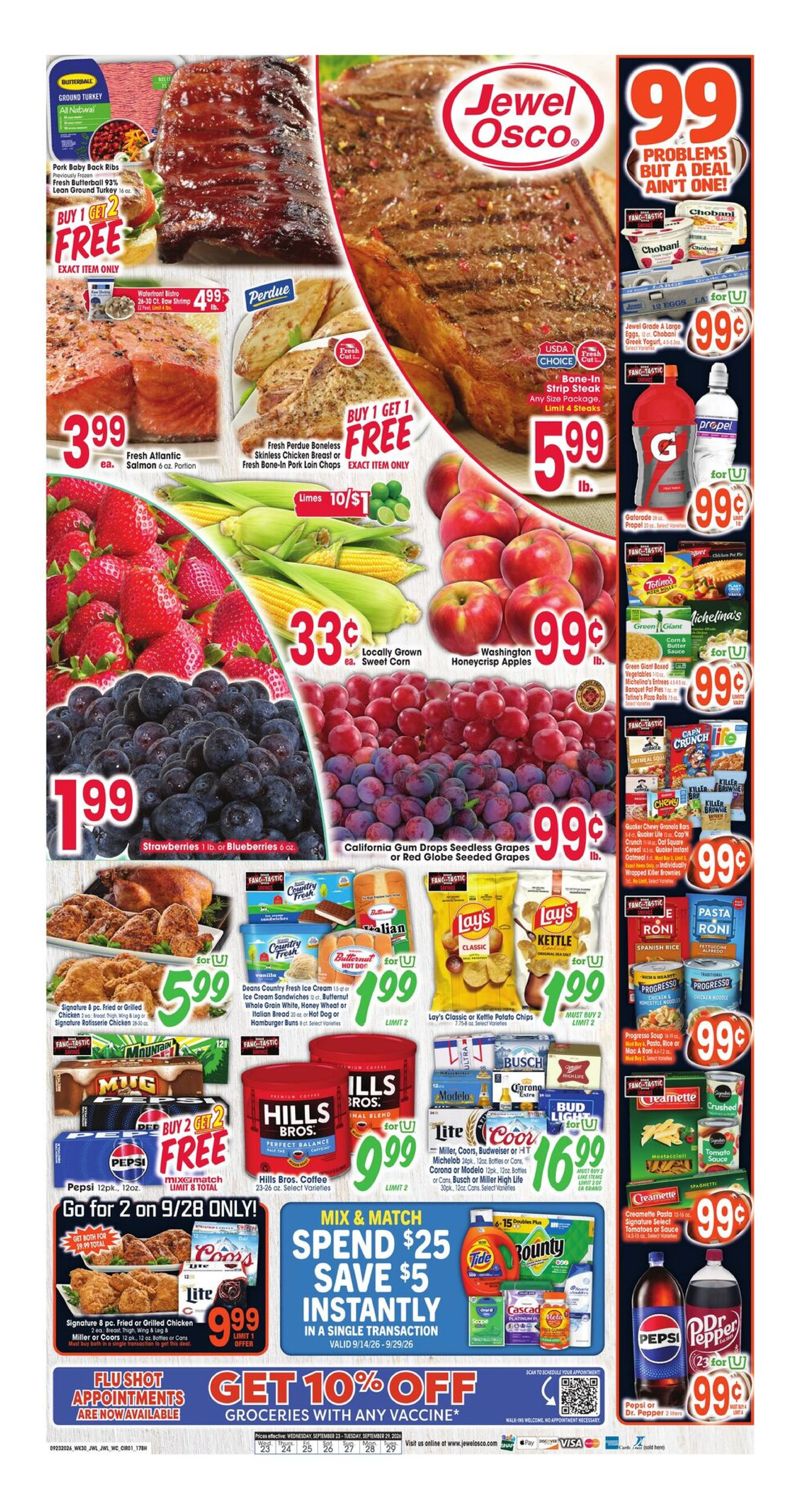Jewel-Osco Page 1 of 10, weekly ad for Sep 23 - Sep 29, 2026