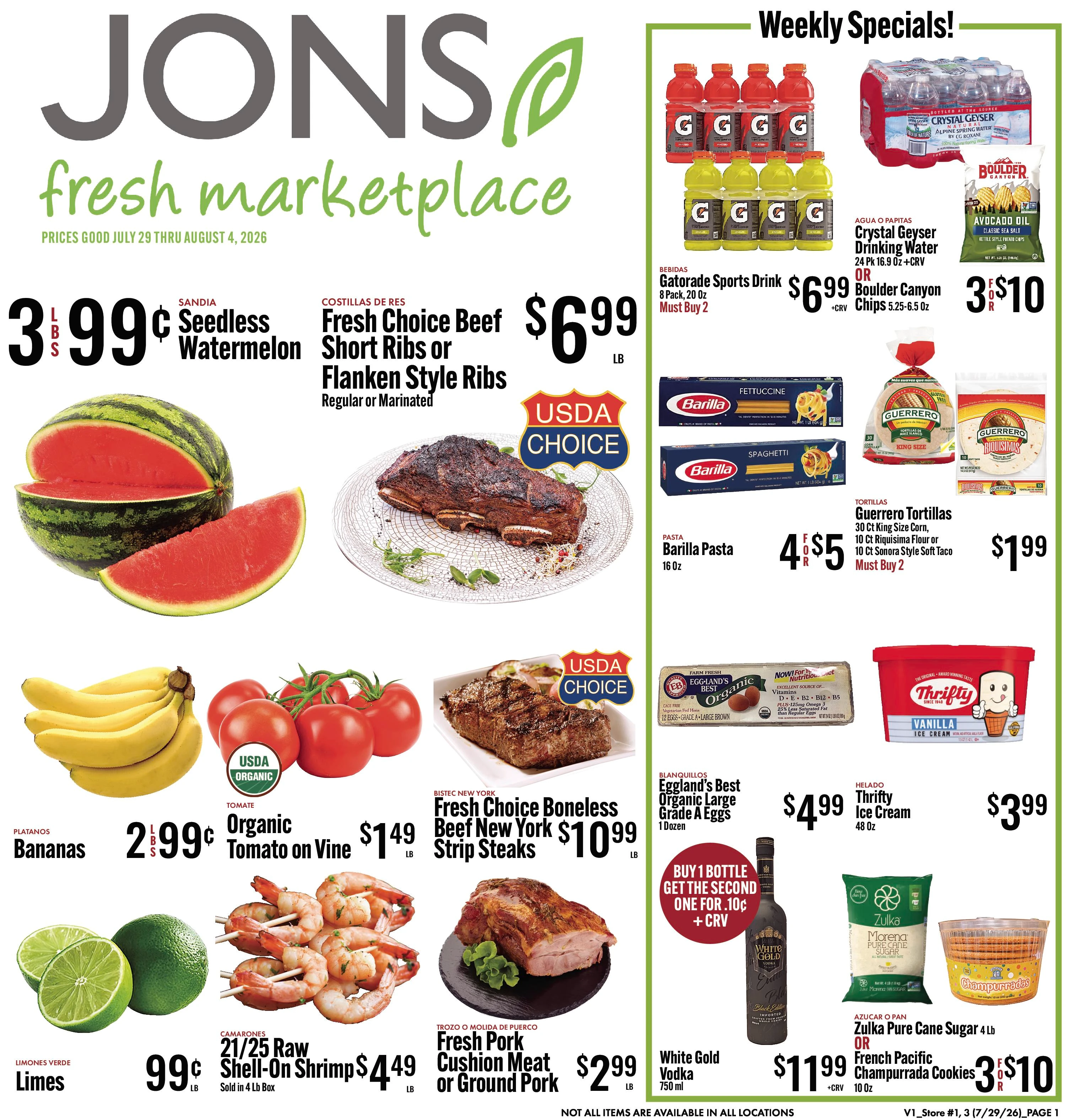 JONS Fresh Marketplace Page 1