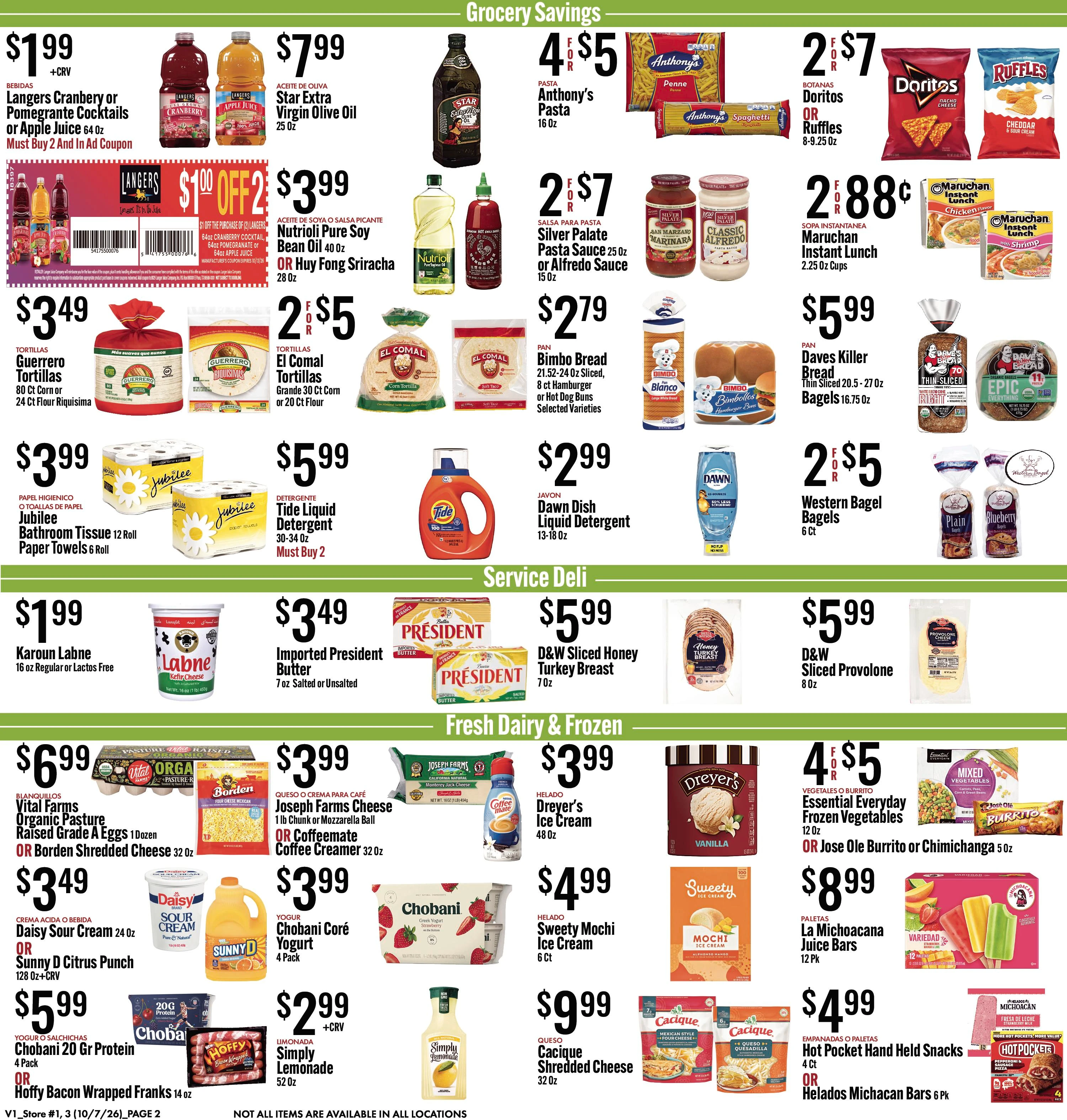 JONS Fresh Marketplace Page 2 of 6, weekly ad for Oct 7 - Oct 13, 2026
