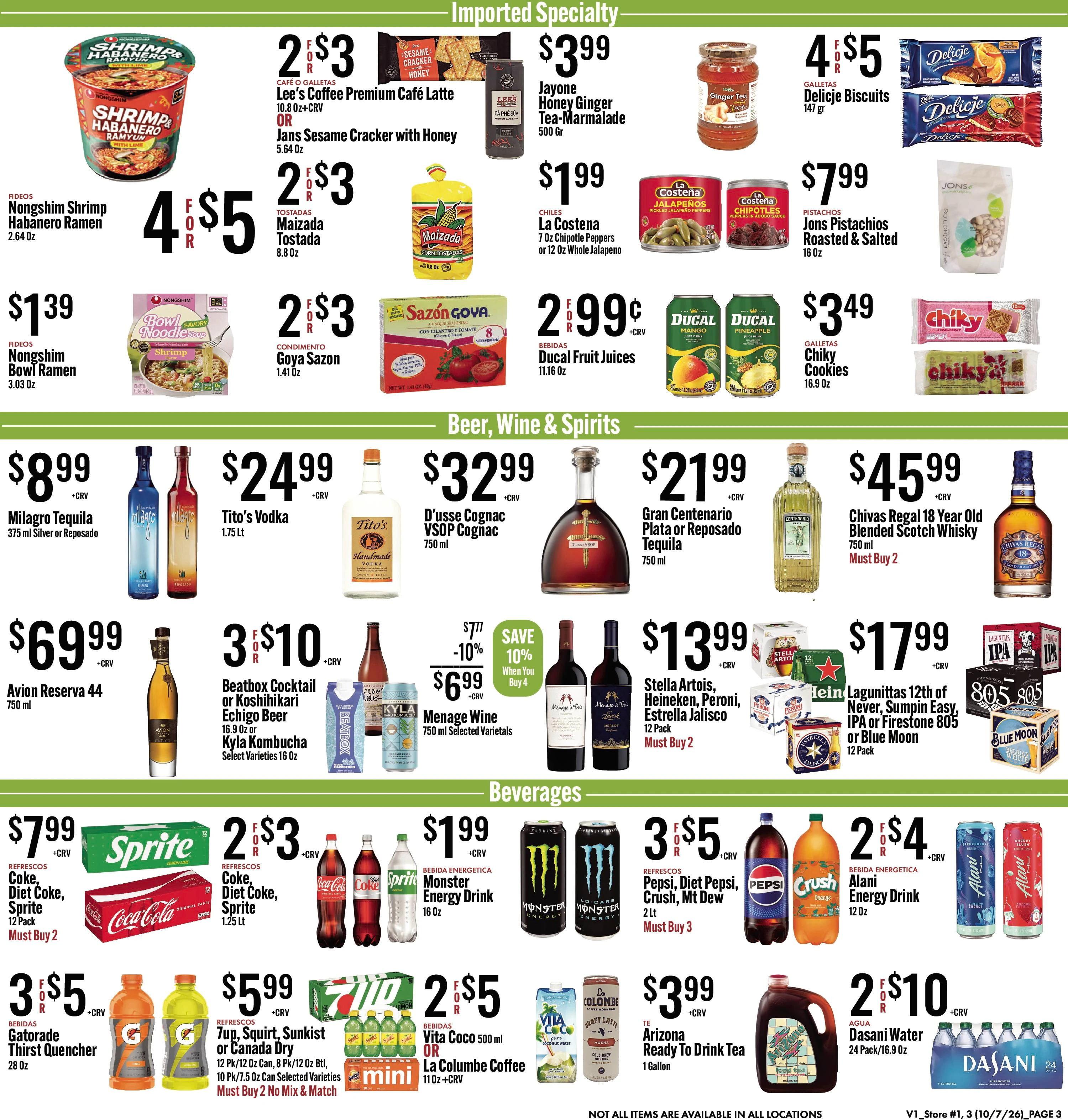 JONS Fresh Marketplace Page 3 of 6, weekly ad for Oct 7 - Oct 13, 2026