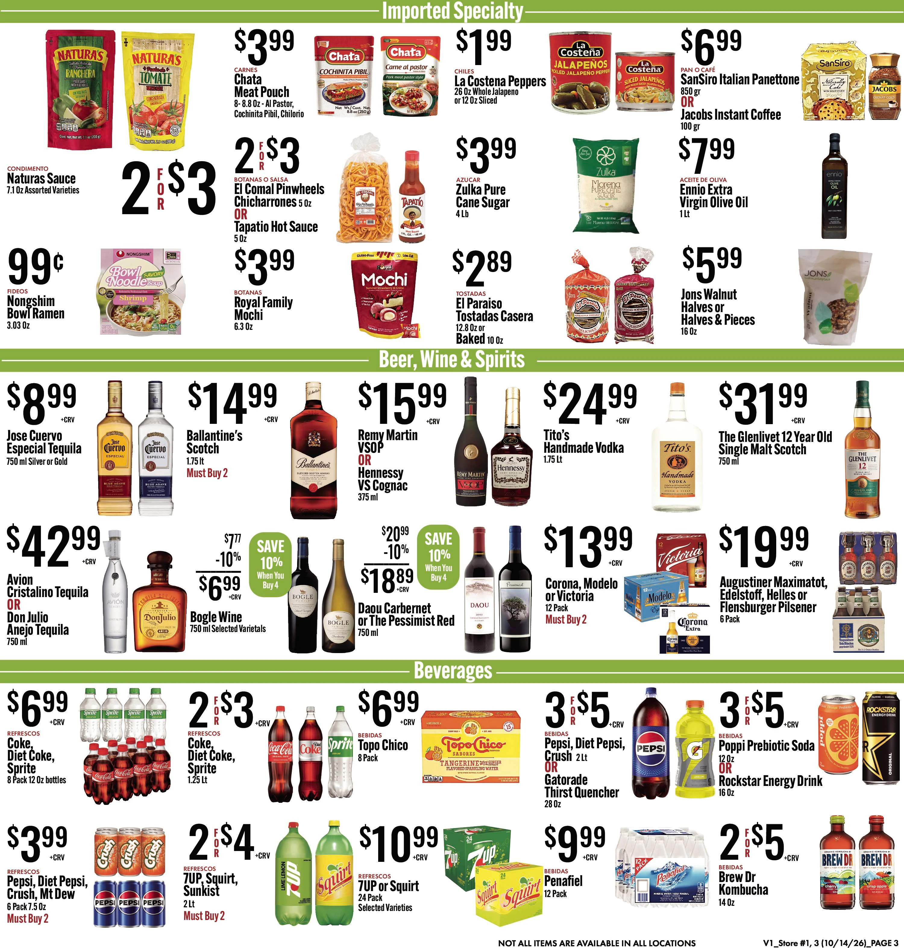 JONS Fresh Marketplace Page 3 of 6, weekly ad for Oct 14 - Oct 20, 2026