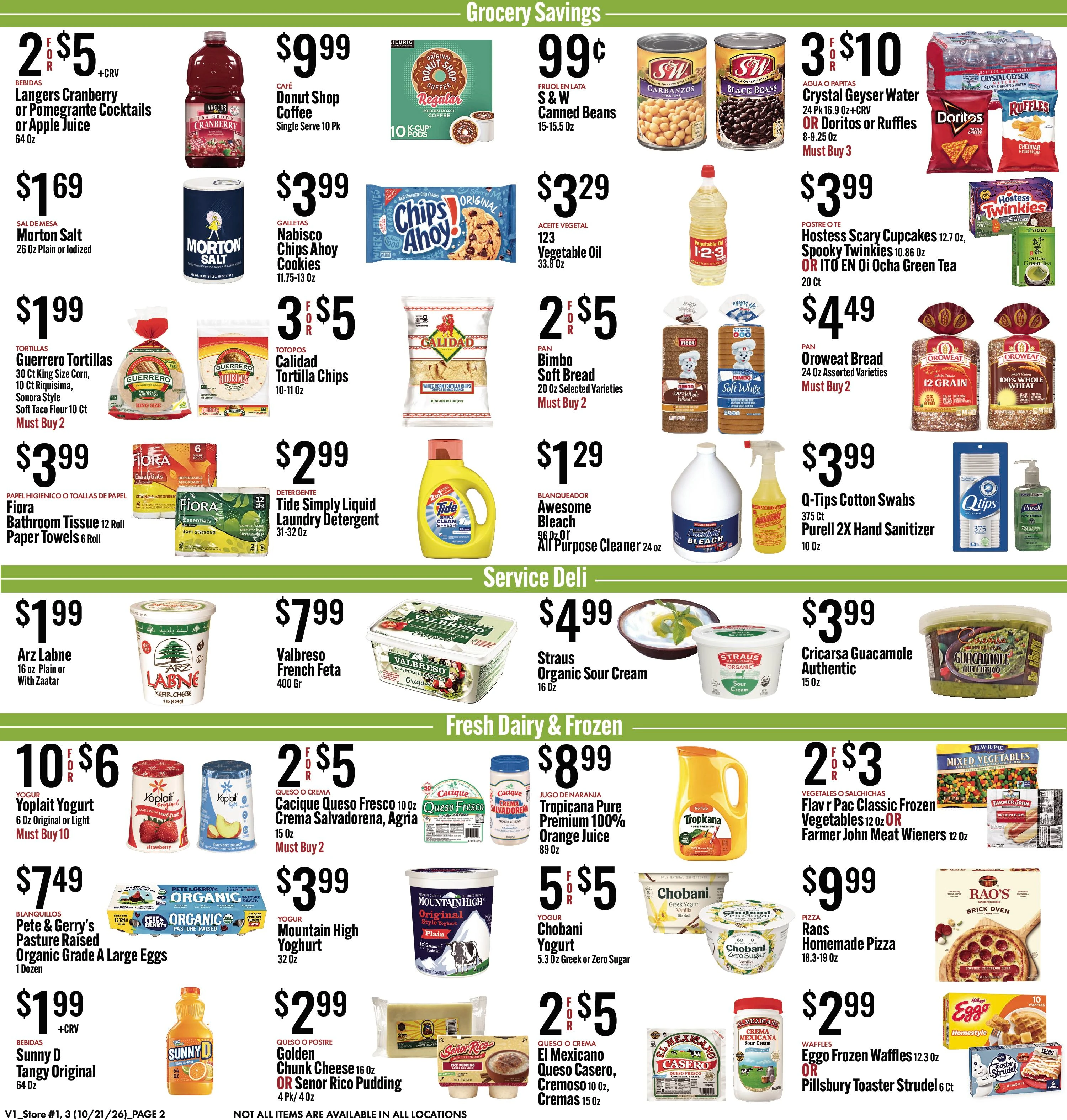 JONS Fresh Marketplace Page 2 of 4, weekly ad for Oct 21 - Oct 27, 2026