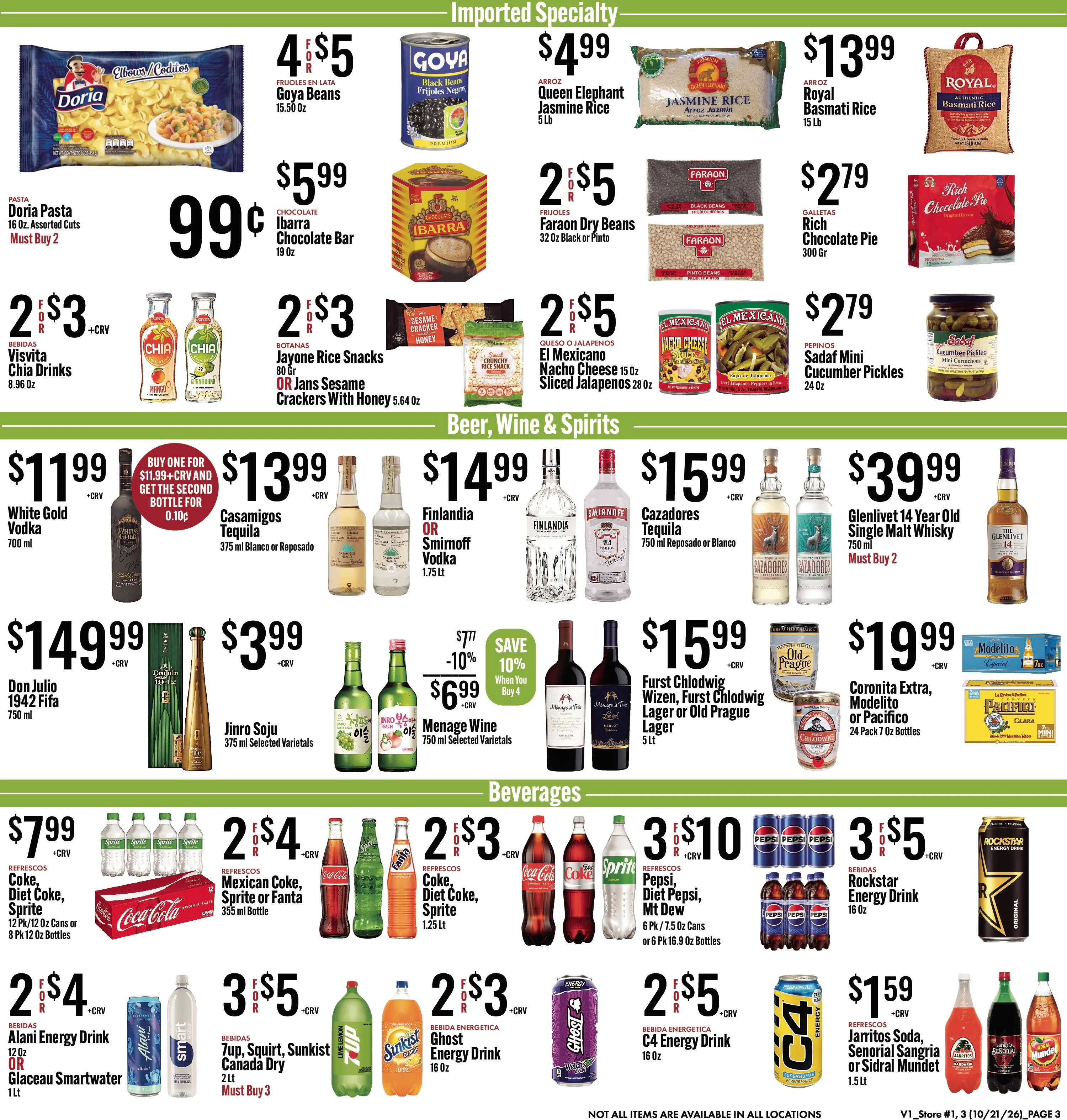 JONS Fresh Marketplace Page 3 of 4, weekly ad for Oct 21 - Oct 27, 2026