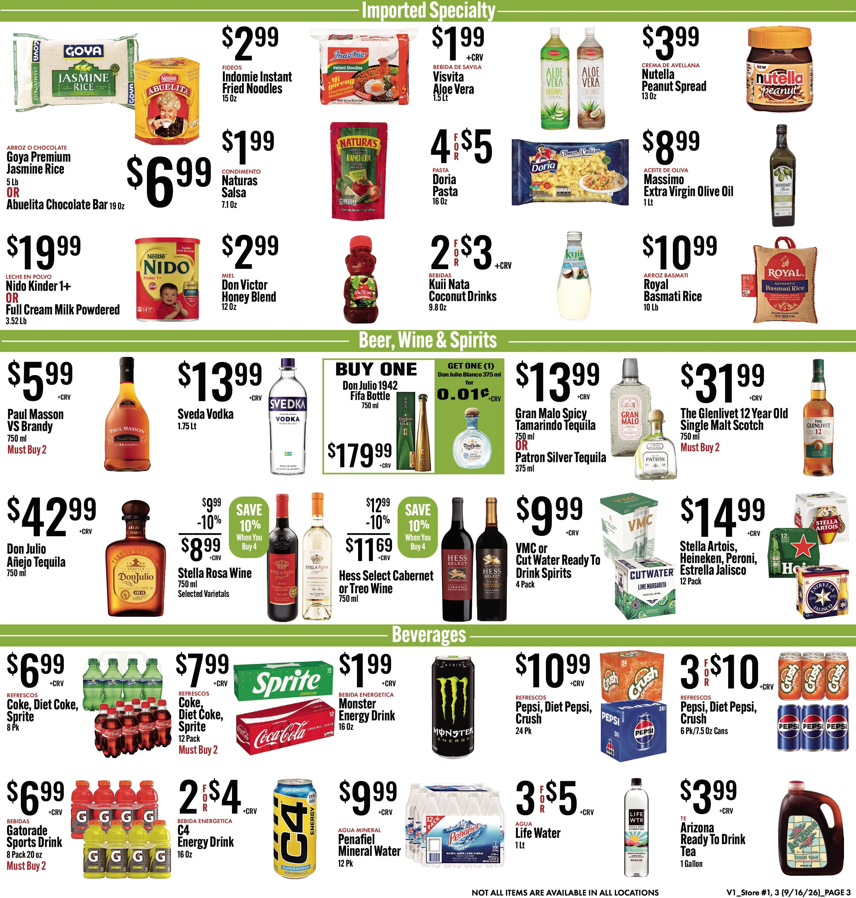 JONS Fresh Marketplace Page 3 of 4, weekly ad for Sep 16 - Sep 22, 2026
