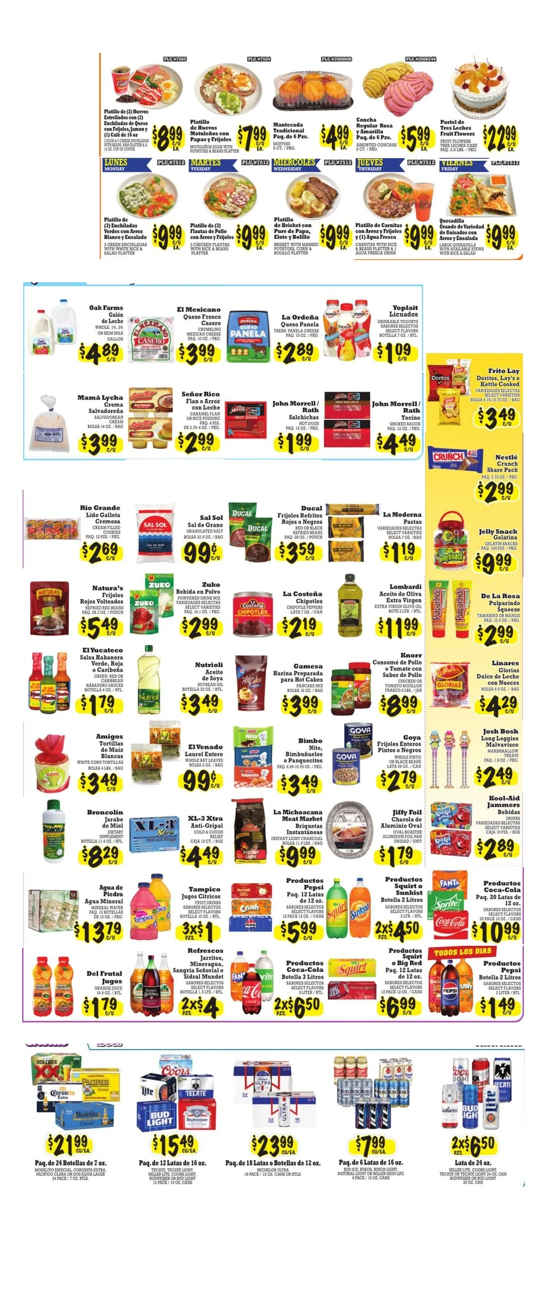 La Michoacana Meat Market Page 2 of 2, weekly ad for Aug 5 - Aug 18, 2026