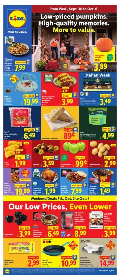 Lidl Page 1 of 4, weekly ad for Sep 30 - Oct 6, 2026