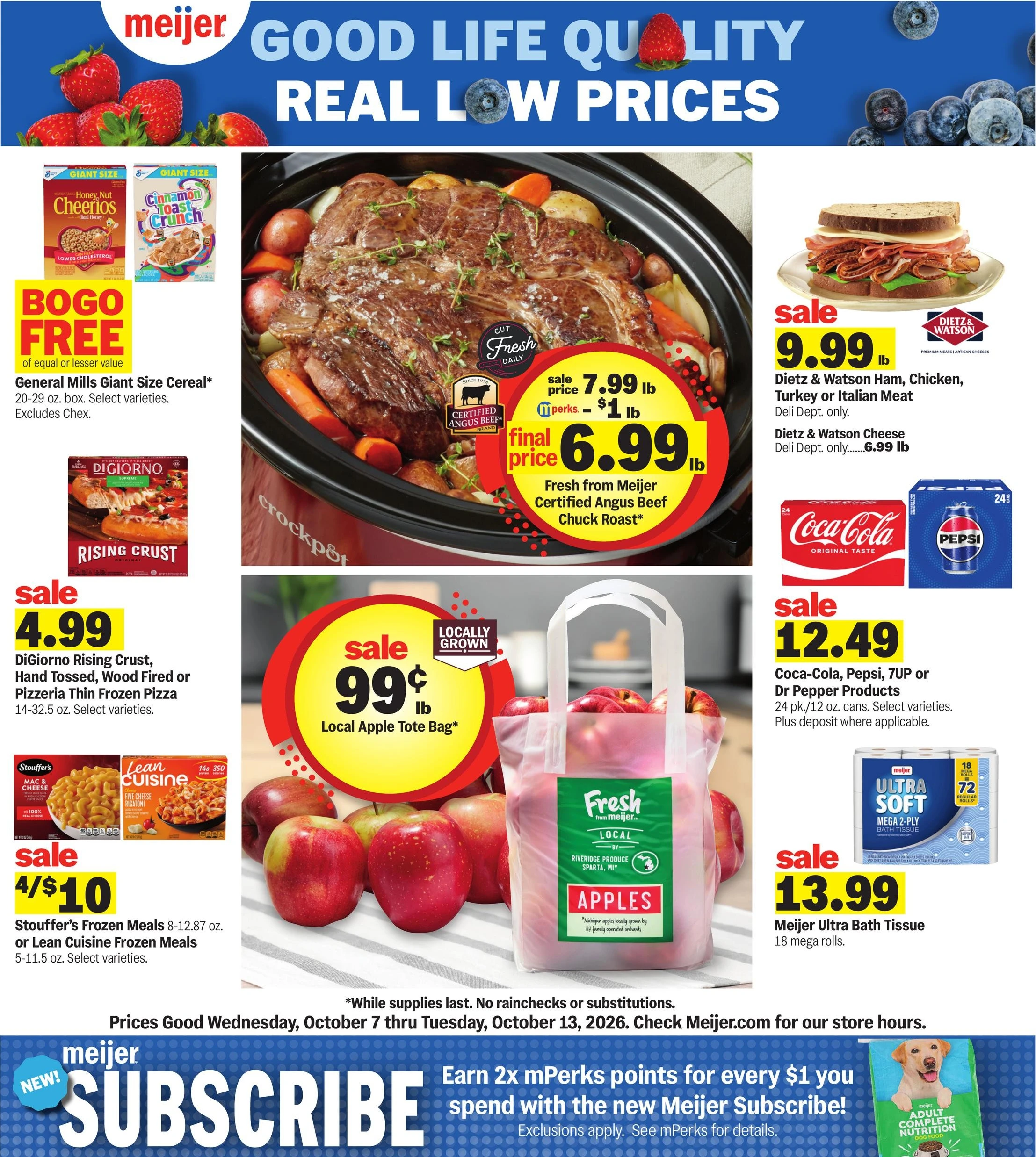 Meijer Page 1 of 25, weekly ad for Oct 7 - Oct 13, 2026