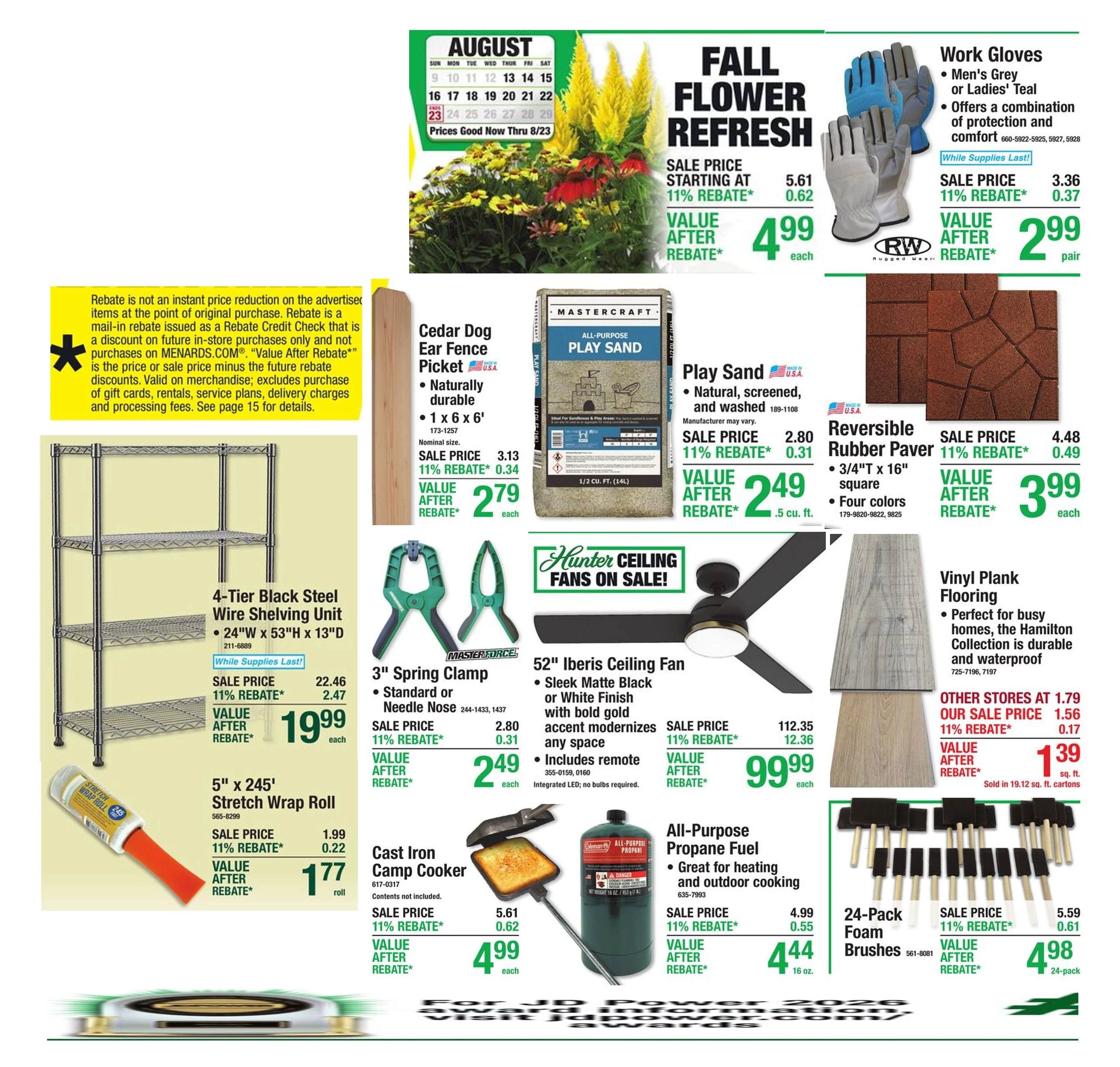 Menards weekly ad flyer, Aug12 – Aug24, 2026