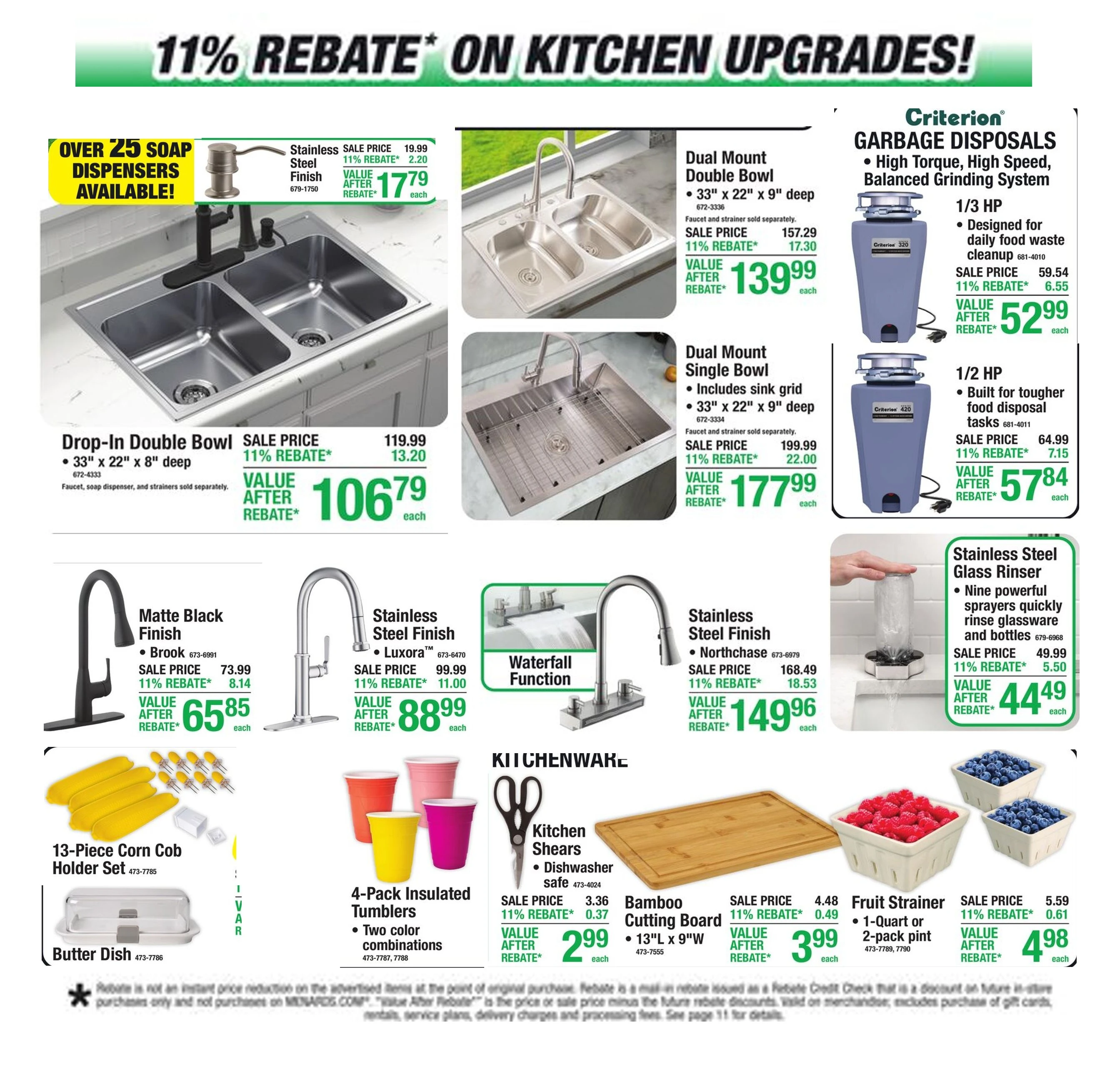 11% Rebate* Sale page 15