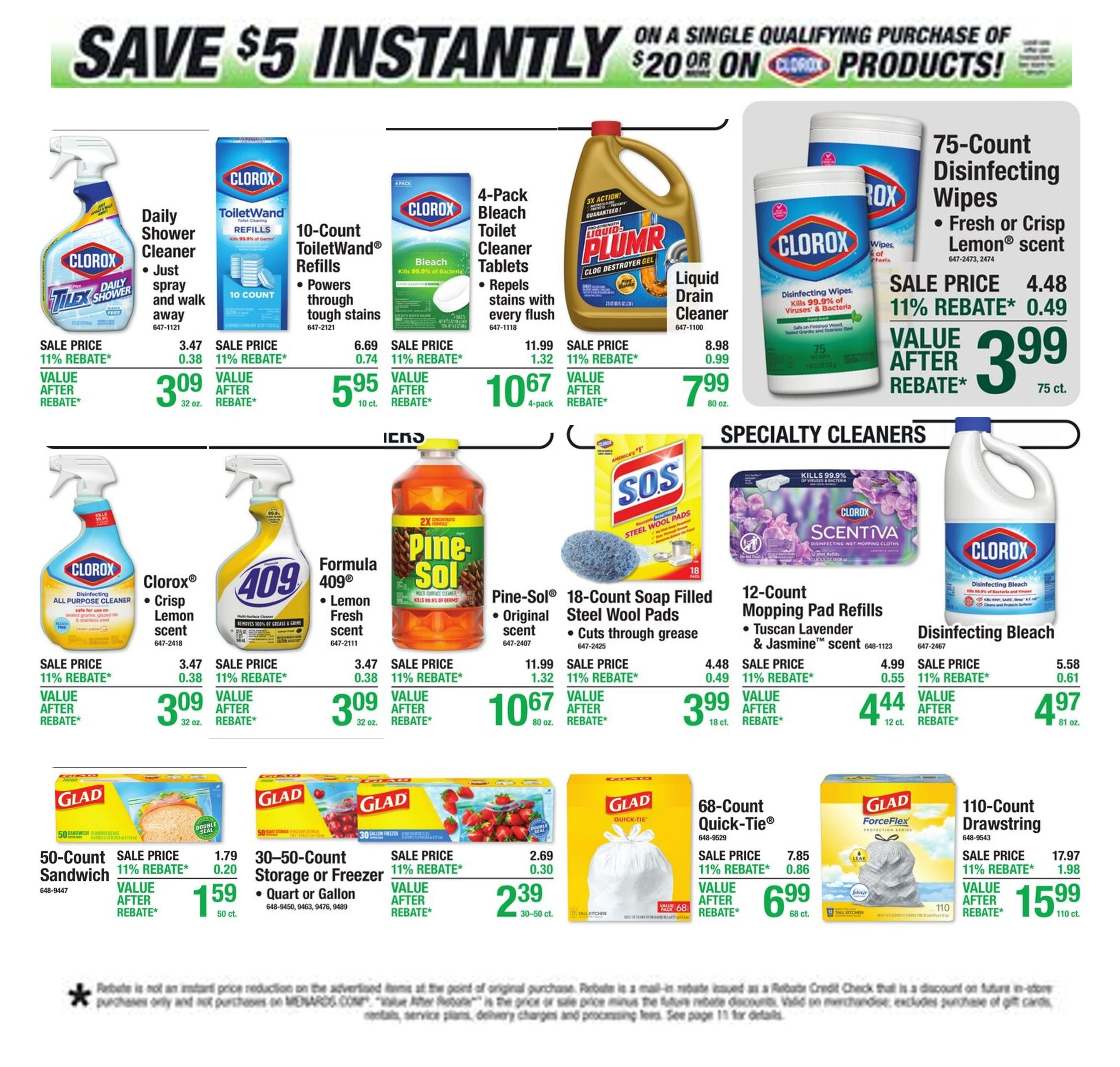 11% Rebate* Sale page 17