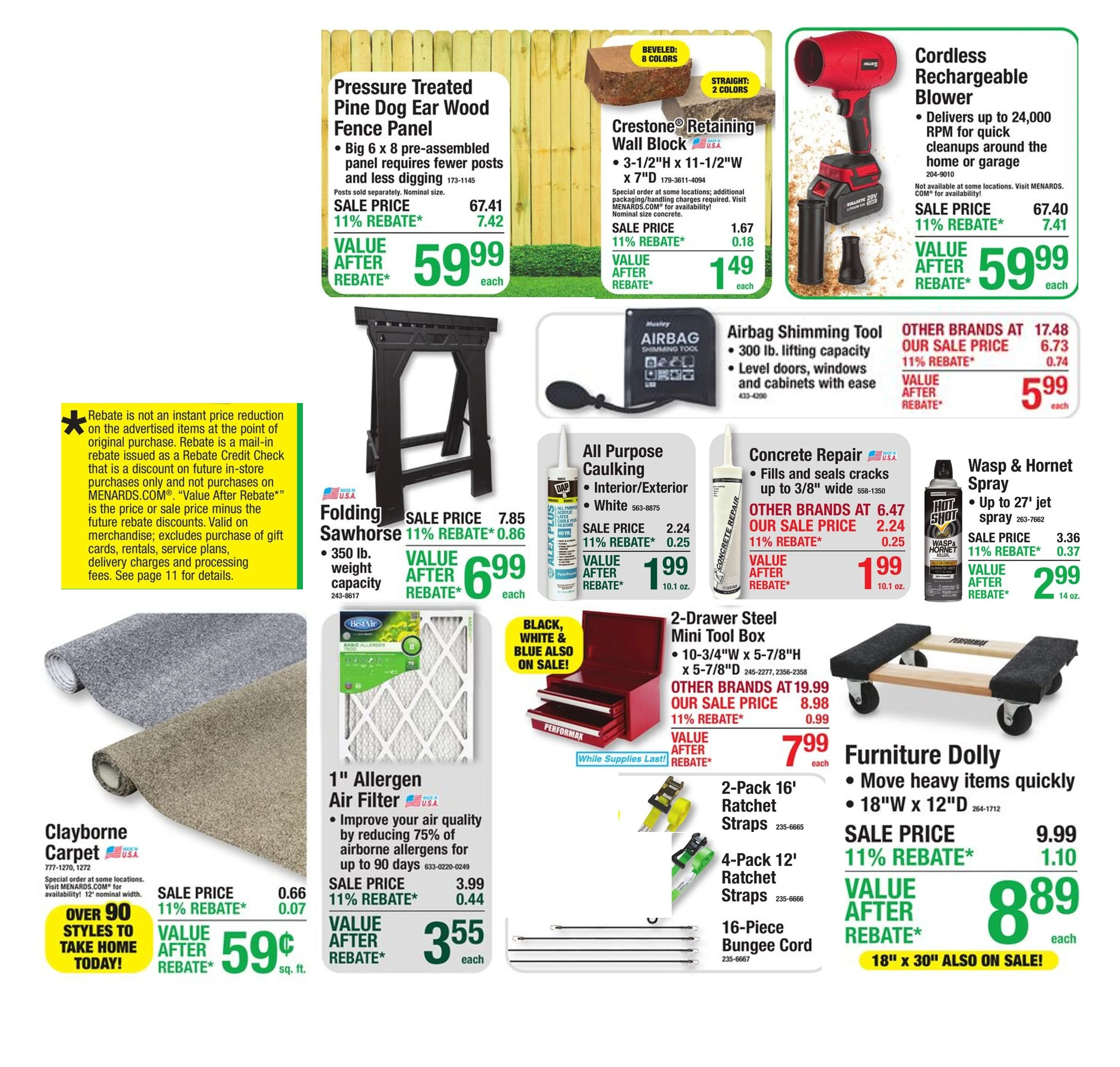 11% Rebate* Sale page 1
