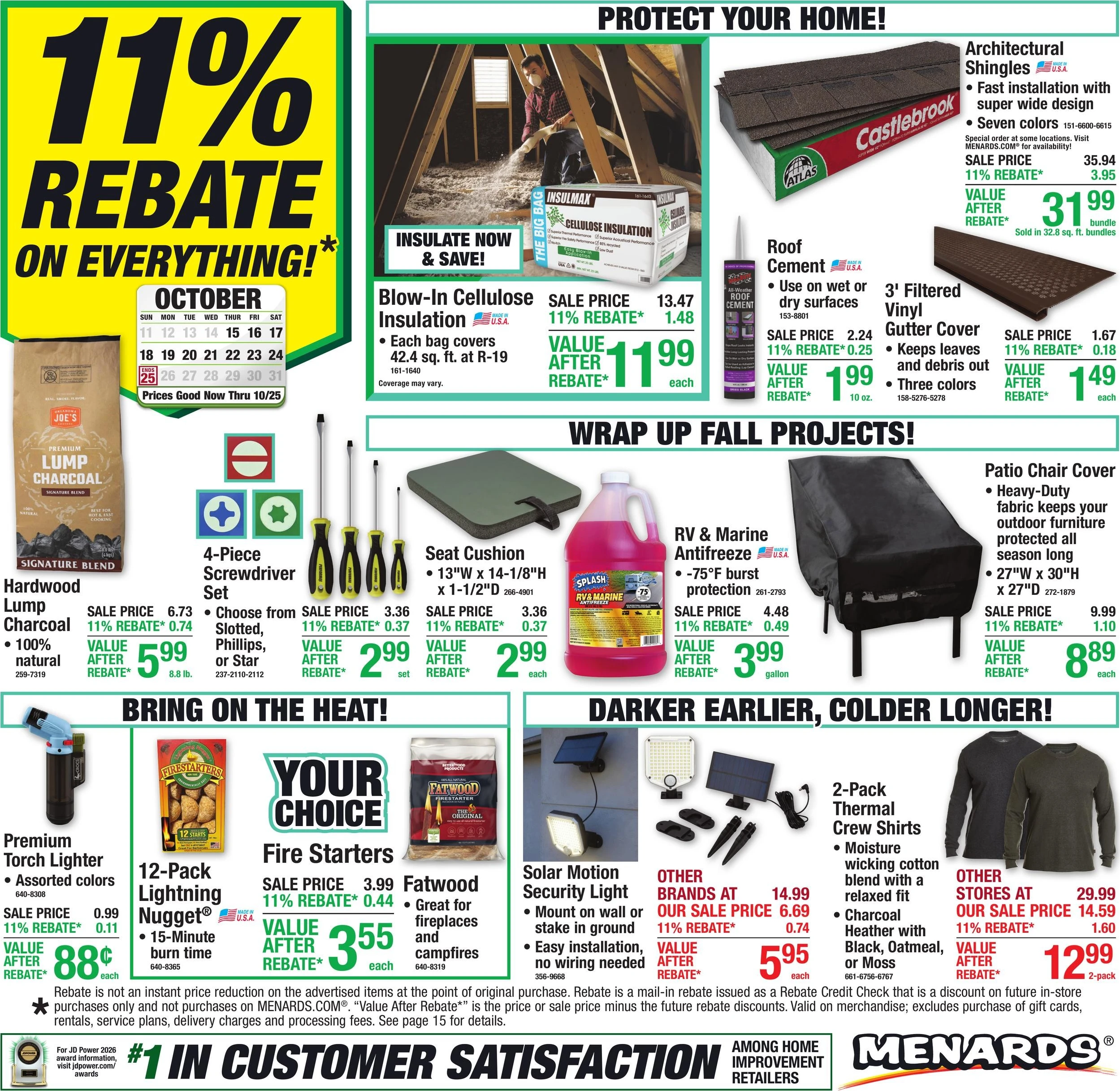 Menards Page 1 of 24, weekly ad for Oct 14 - Oct 25, 2026