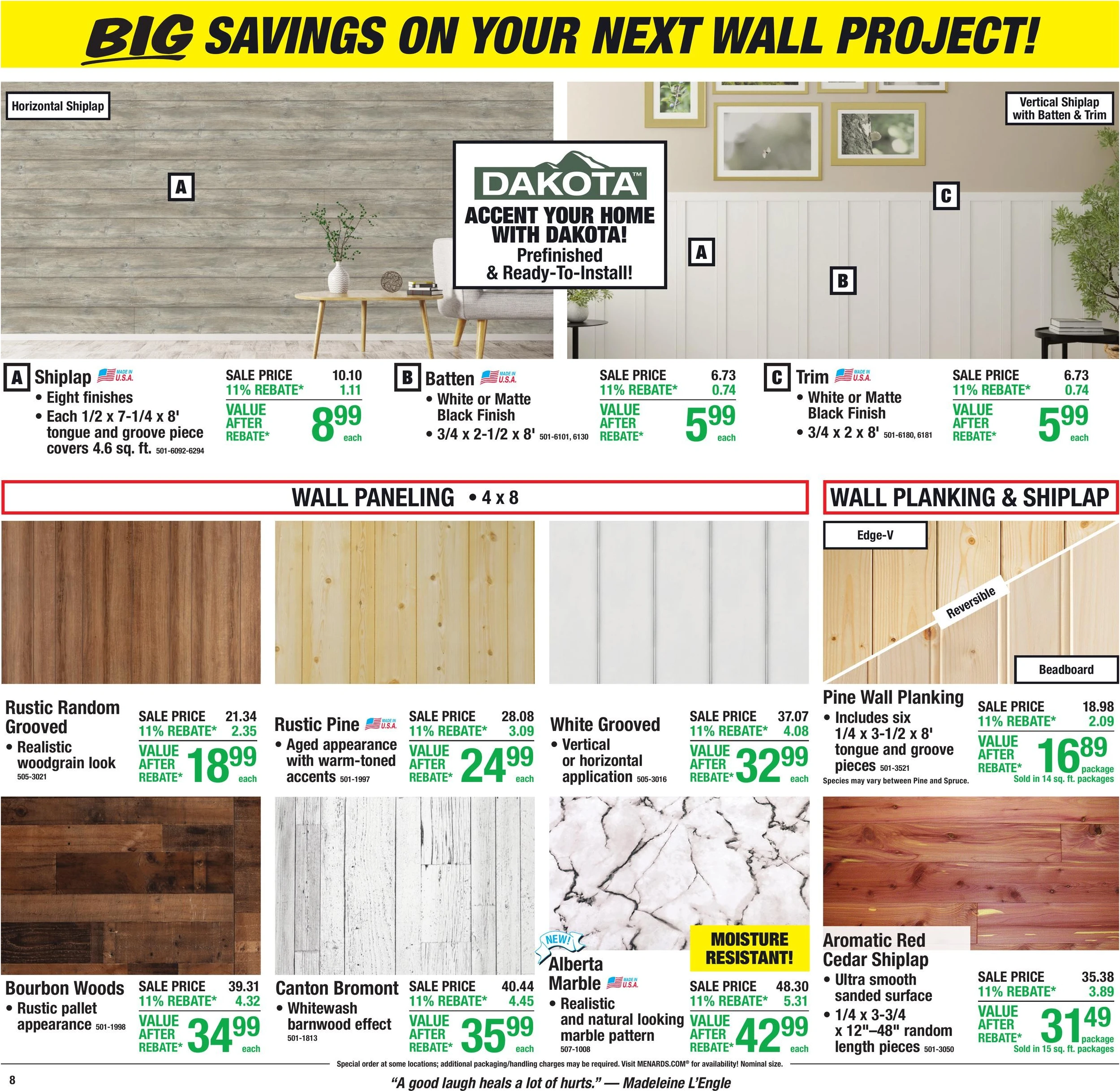 Menards Page 12 of 21, weekly ad for Oct 21 - Nov 1, 2026