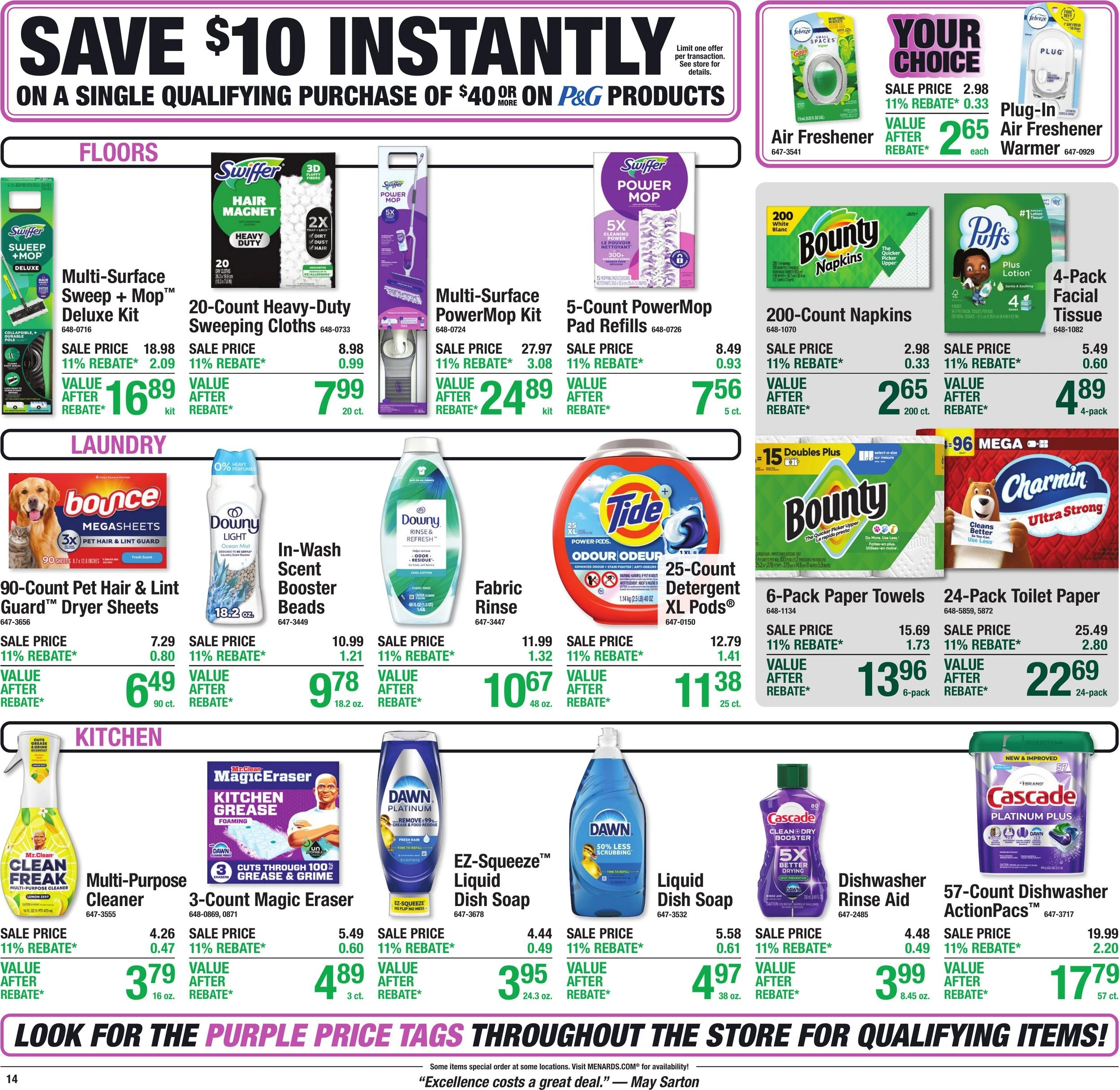 Menards Page 20 of 24, weekly ad for Sep 30 - Oct 11, 2026