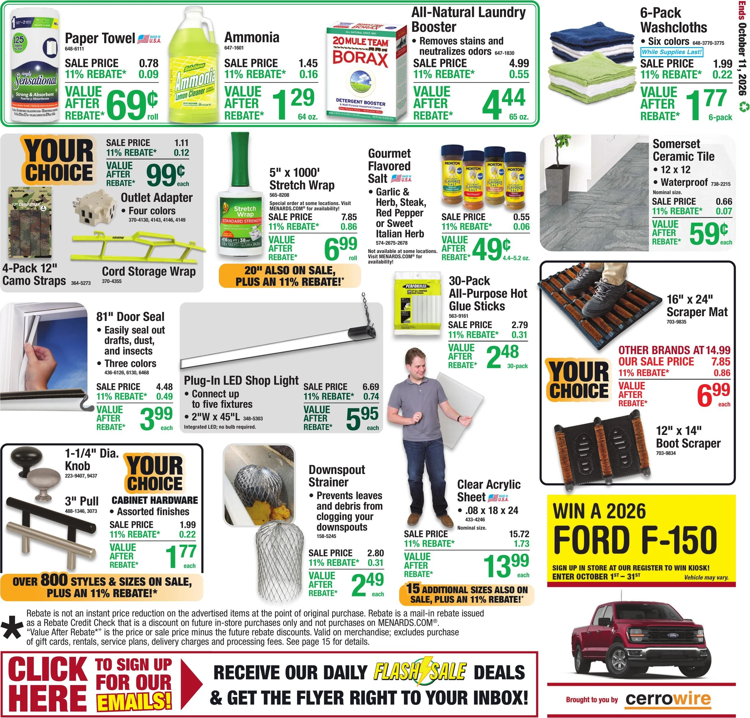 Menards Page 23 of 24, weekly ad for Sep 30 - Oct 11, 2026