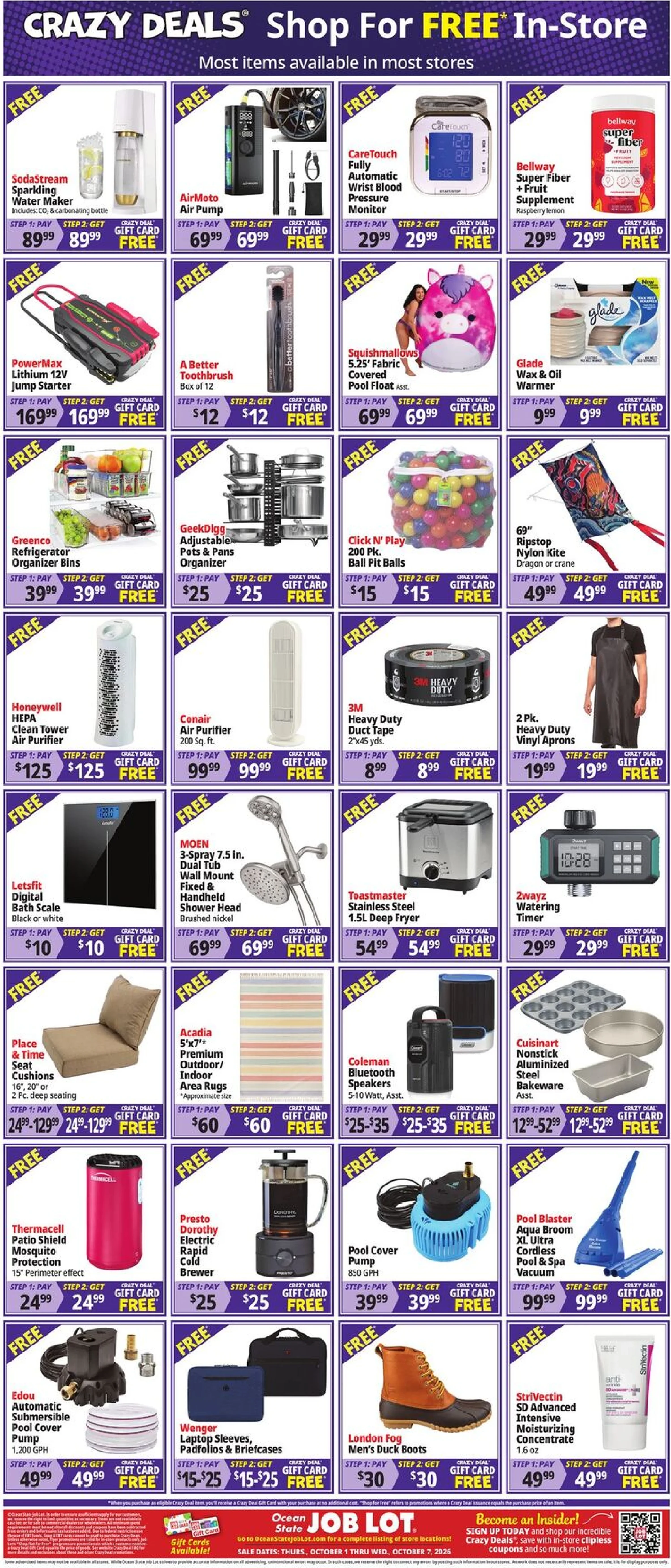 Ocean State Job Lot Page 18 of 18, weekly ad for Oct 1 - Oct 7, 2026