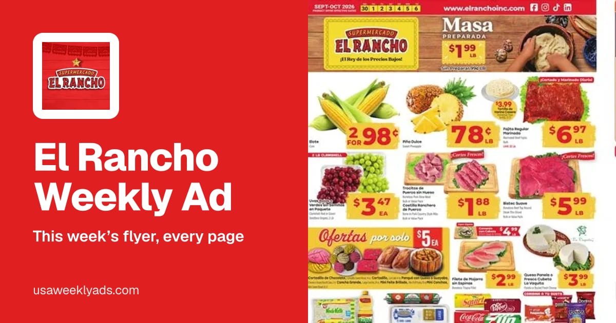 El Rancho weekly ad, Oct 7 - Oct 13, 2026