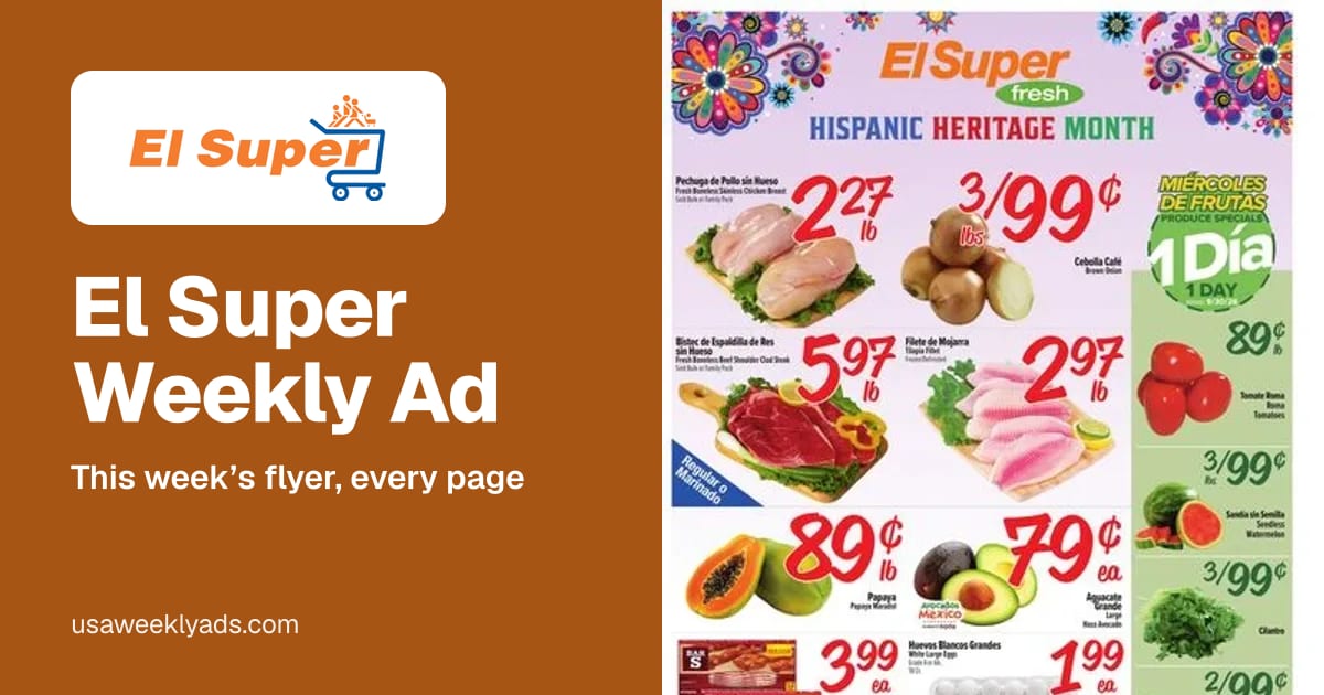 El Super weekly ad, Oct 7 - Oct 13, 2026