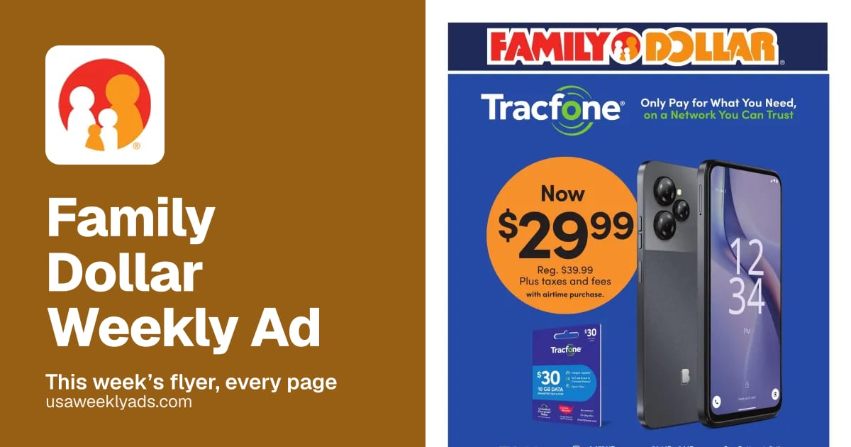 Family Dollar weekly ad, Oct 18 - Oct 24, 2026