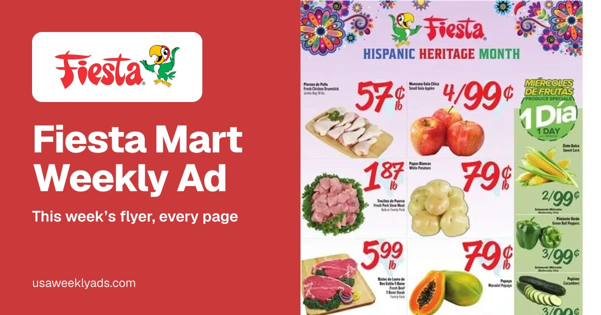 Fiesta Mart weekly ad, Oct 7 - Oct 13, 2026