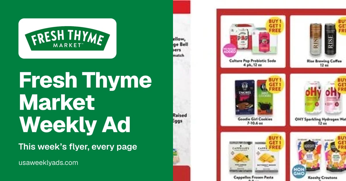 Fresh Thyme Market weekly ad, Oct 7 - Oct 13, 2026
