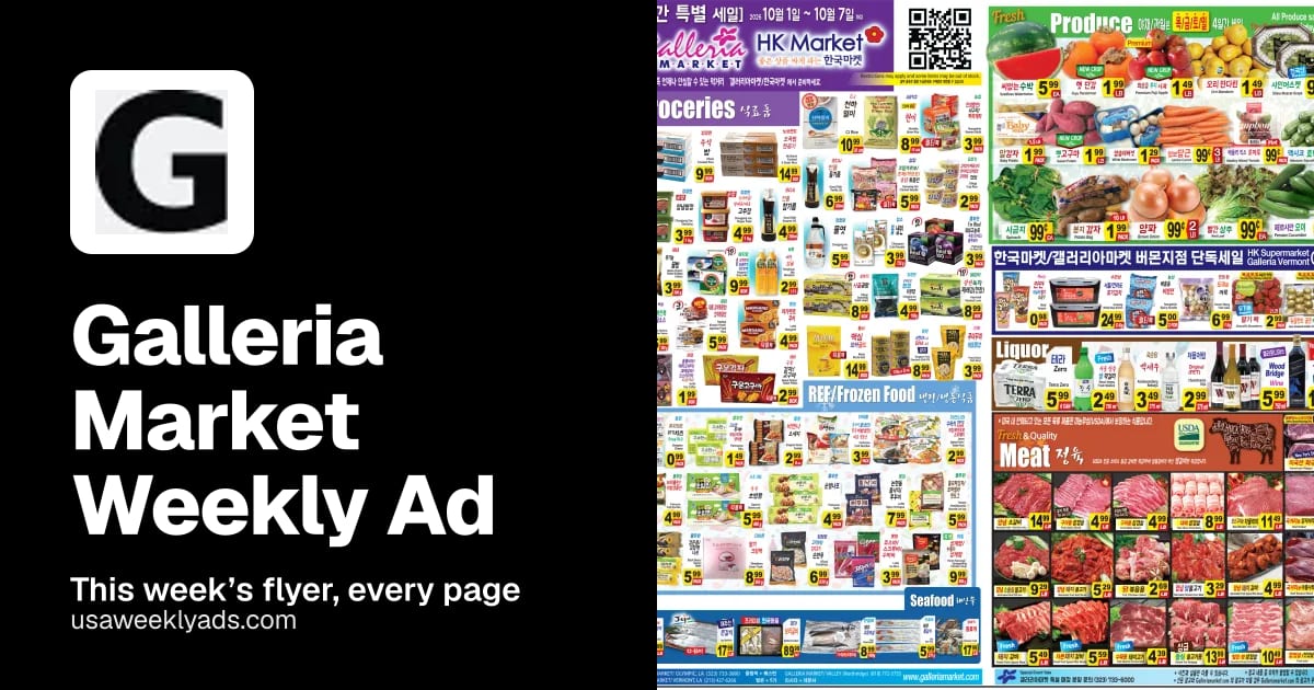 Galleria Market weekly ad, Oct 22 - Oct 28, 2026