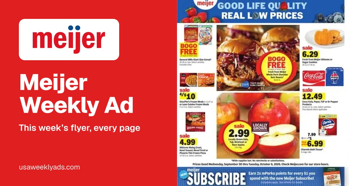 Meijer weekly ad, Oct 21 - Oct 27, 2026