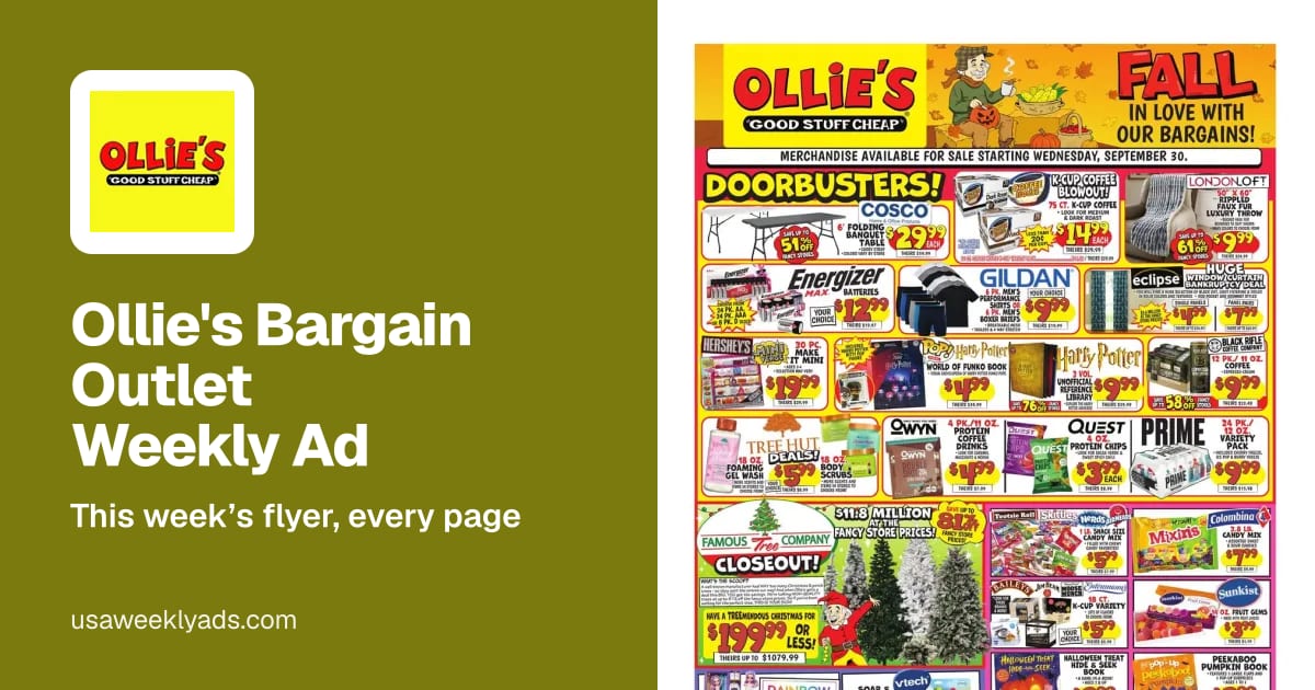 Ollie's Bargain Outlet weekly ad, Oct 14 - Oct 21, 2026