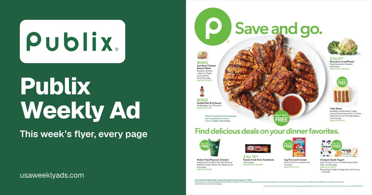 Publix weekly ad, Oct 8 - Oct 14, 2026