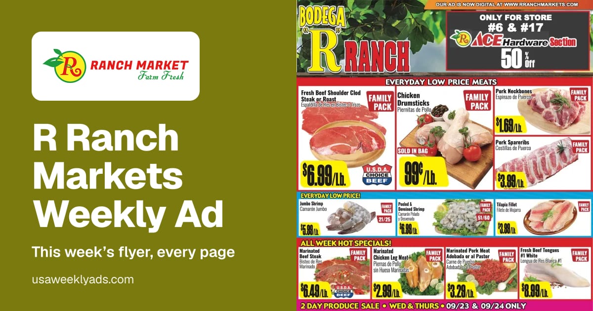 R Ranch Markets weekly ad, Oct 21 - Oct 27, 2026