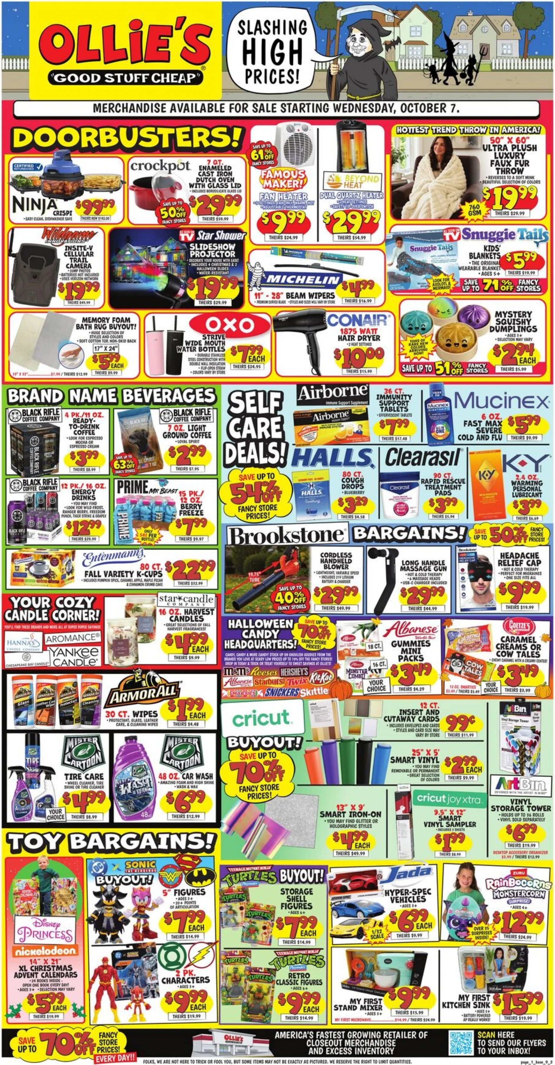 Ollie's Bargain Outlet Page 1 of 2, weekly ad for Oct 7 - Oct 14, 2026
