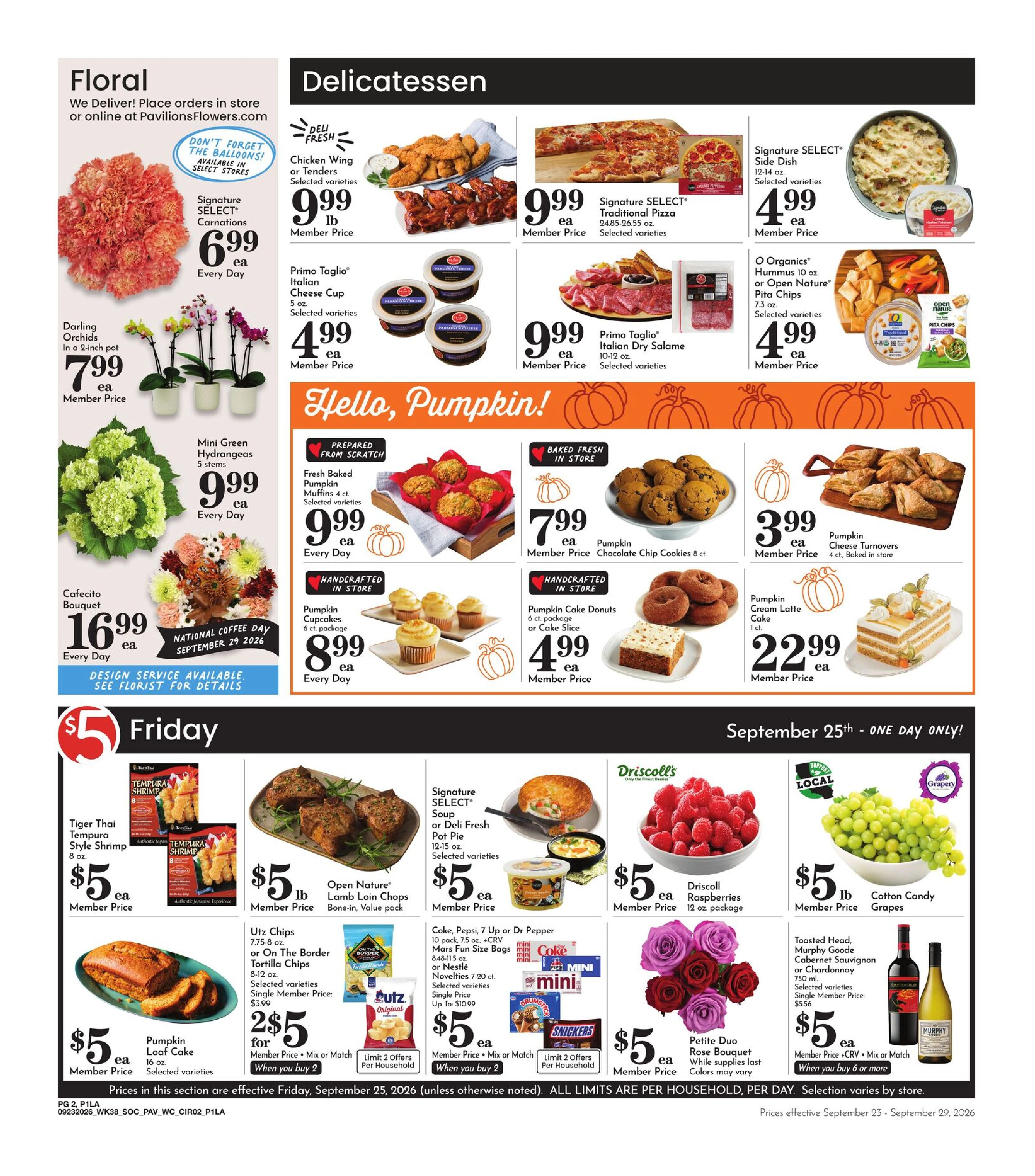 Pavilions Page 2 of 4, weekly ad for Sep 23 - Sep 29, 2026