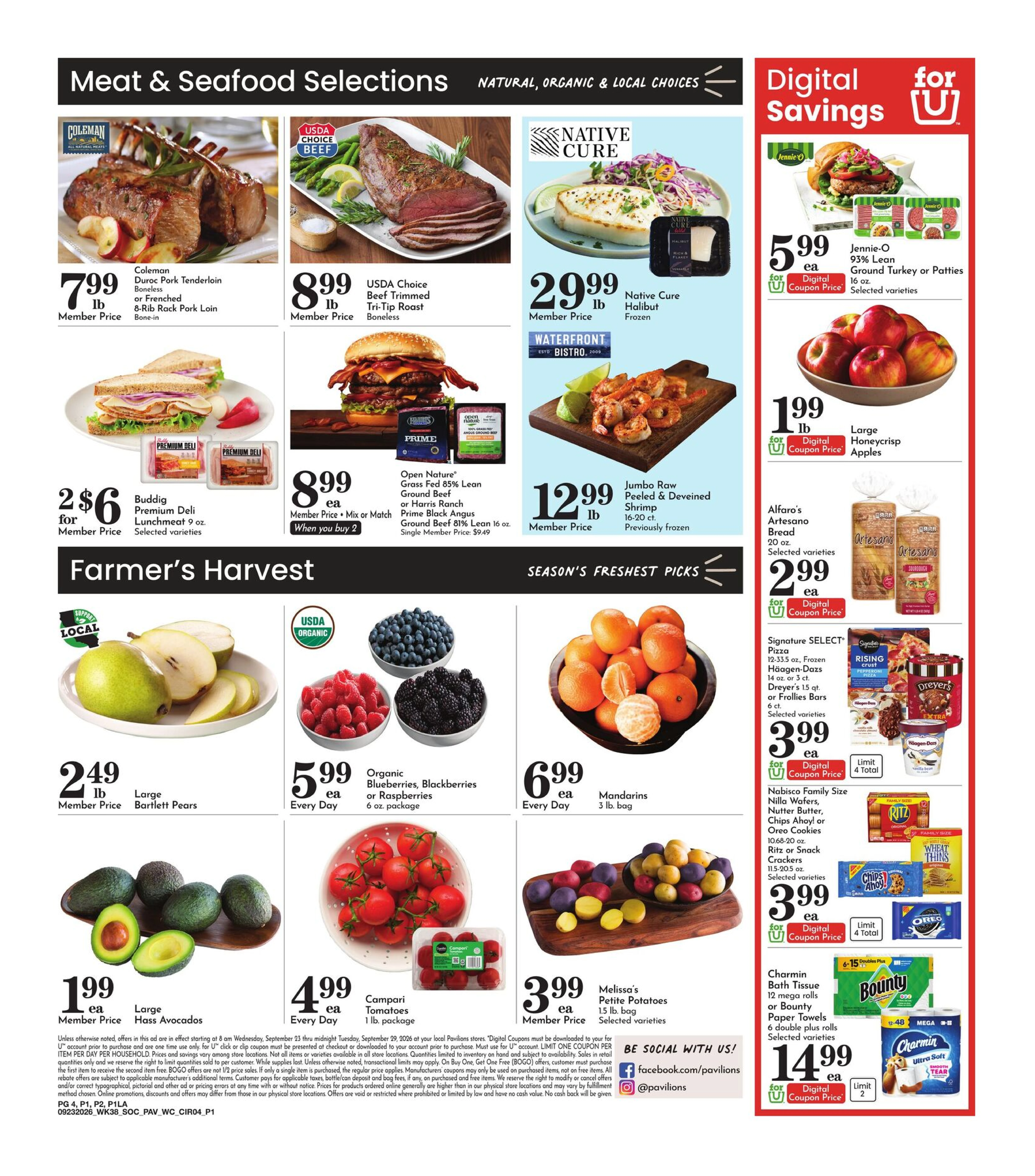 Pavilions Page 4 of 4, weekly ad for Sep 23 - Sep 29, 2026