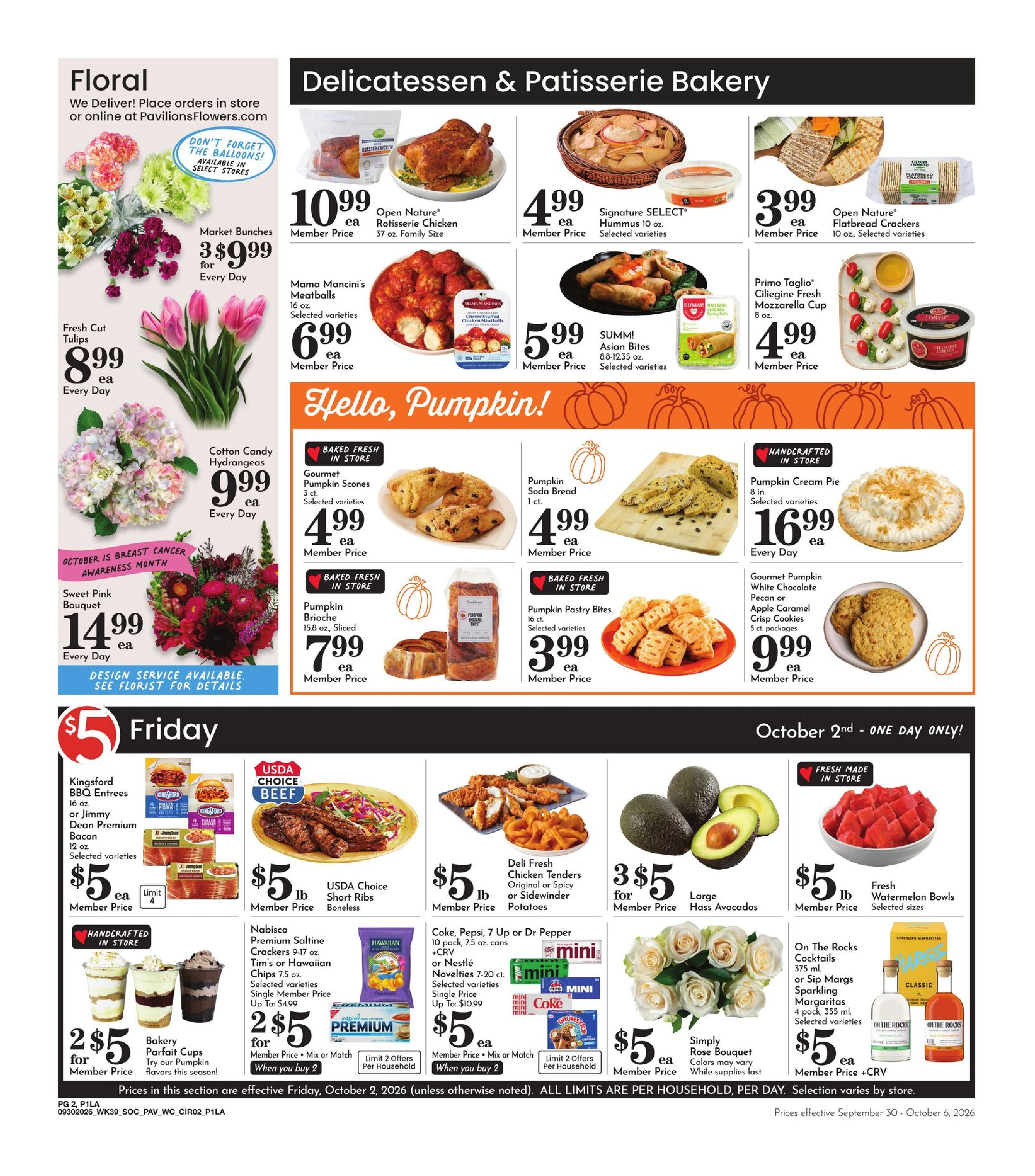 Pavilions Page 2 of 6, weekly ad for Sep 30 - Oct 6, 2026