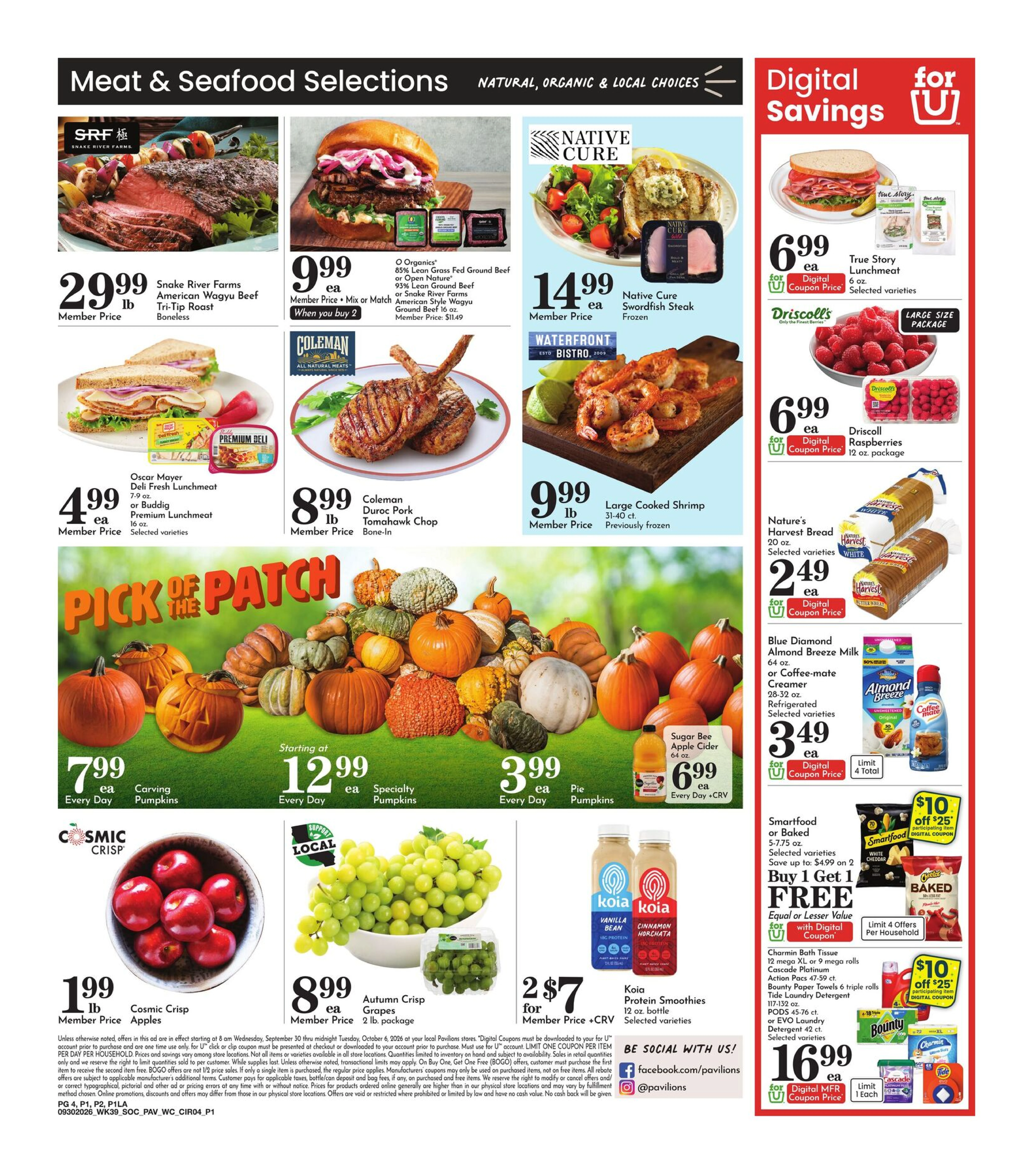 Pavilions Page 4 of 6, weekly ad for Sep 30 - Oct 6, 2026